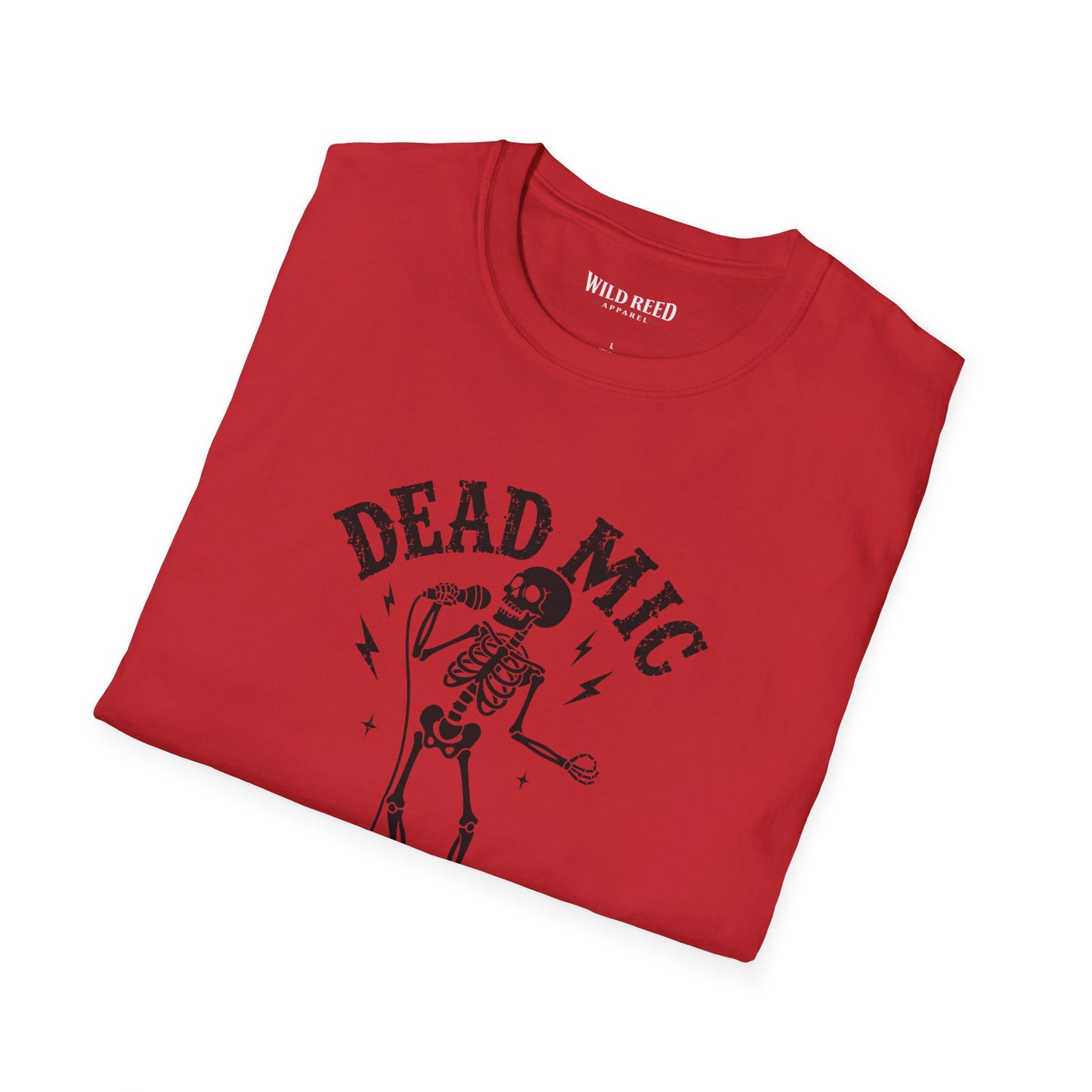 Dead Mic Society Skeleton Halloween T-Shirt