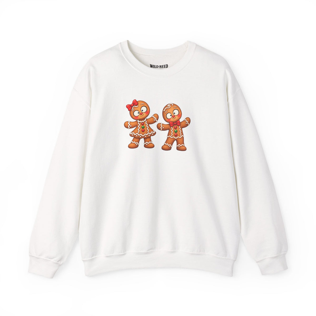 Gingerbread Couple Christmas Sweatshirt | Gildan 18000