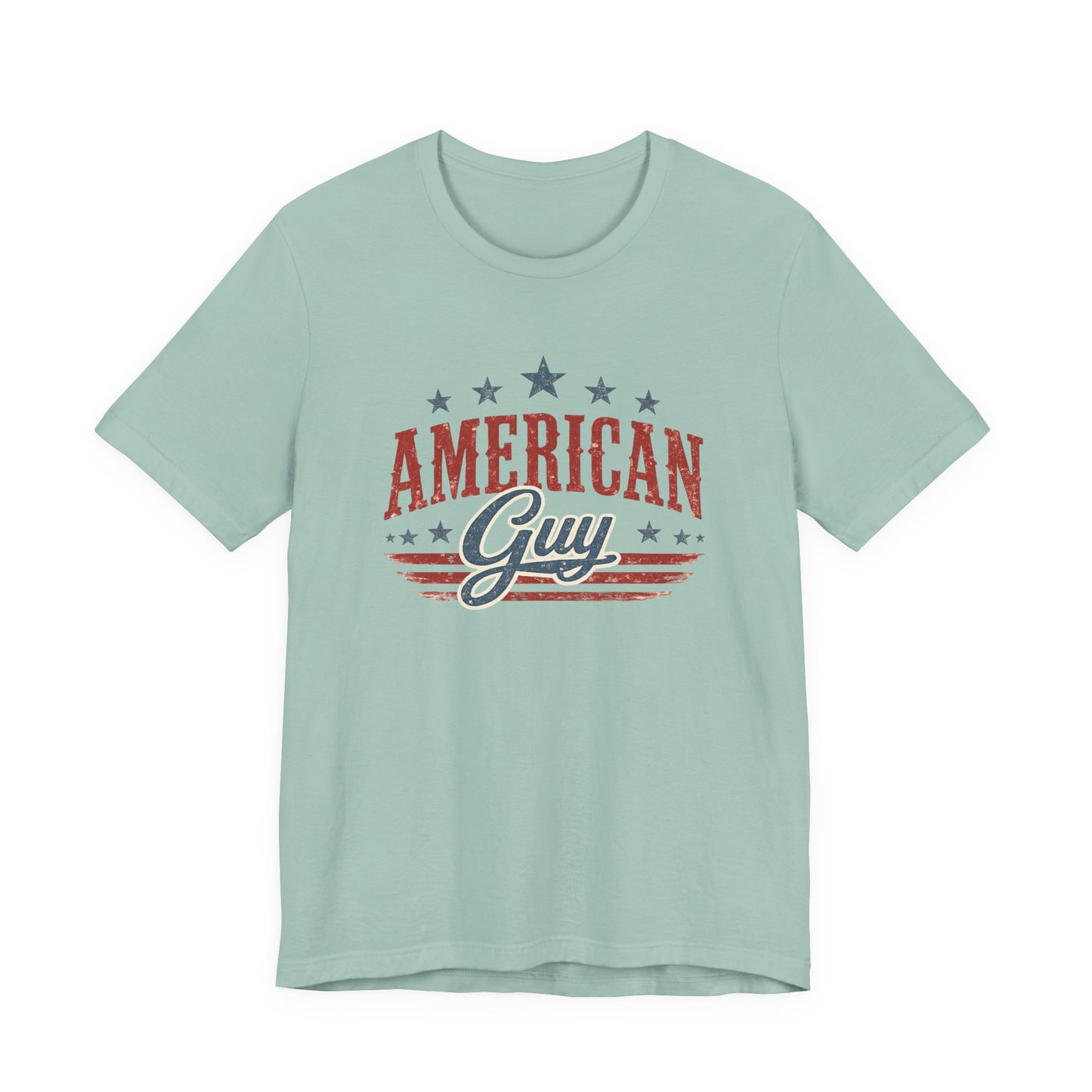 American Guy Graphic Tee • Patriotic Shirt • Vintage Americana T Shirt • Bella Canvas 3001 • 4th of July Shirt • Country Style Men’s Tee