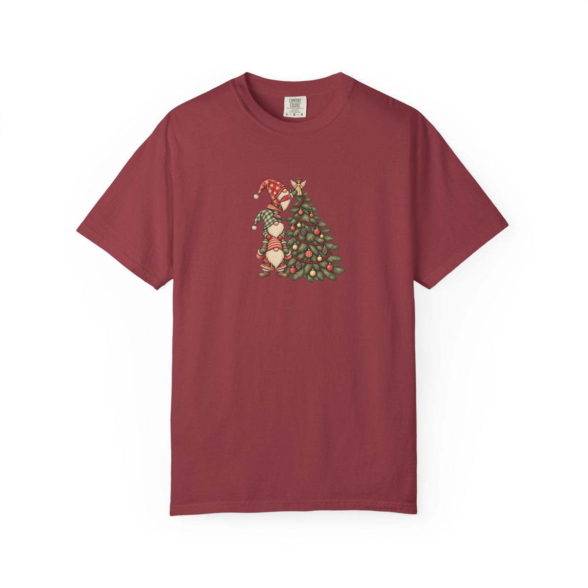 Christmas Gnome Graphic Tee | Cute Holiday Comfort Colors Shirt