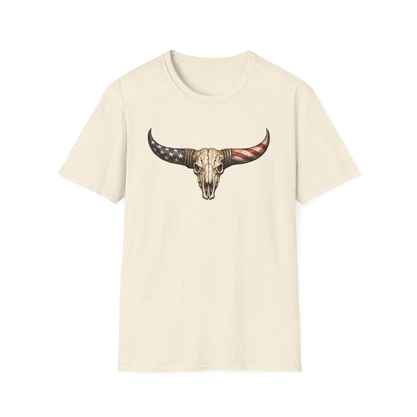 Patriotic Bull Skull Western Graphic Tee | Wild Reed Apparel