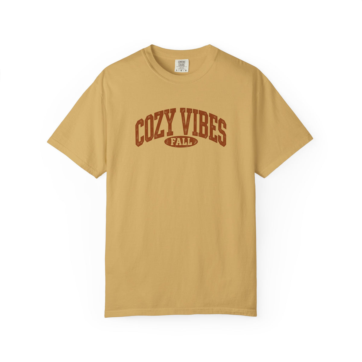 Cozy Vibes Fall Graphic Tee | Vintage Collegiate Comfort Colors 1717 T-Shirt