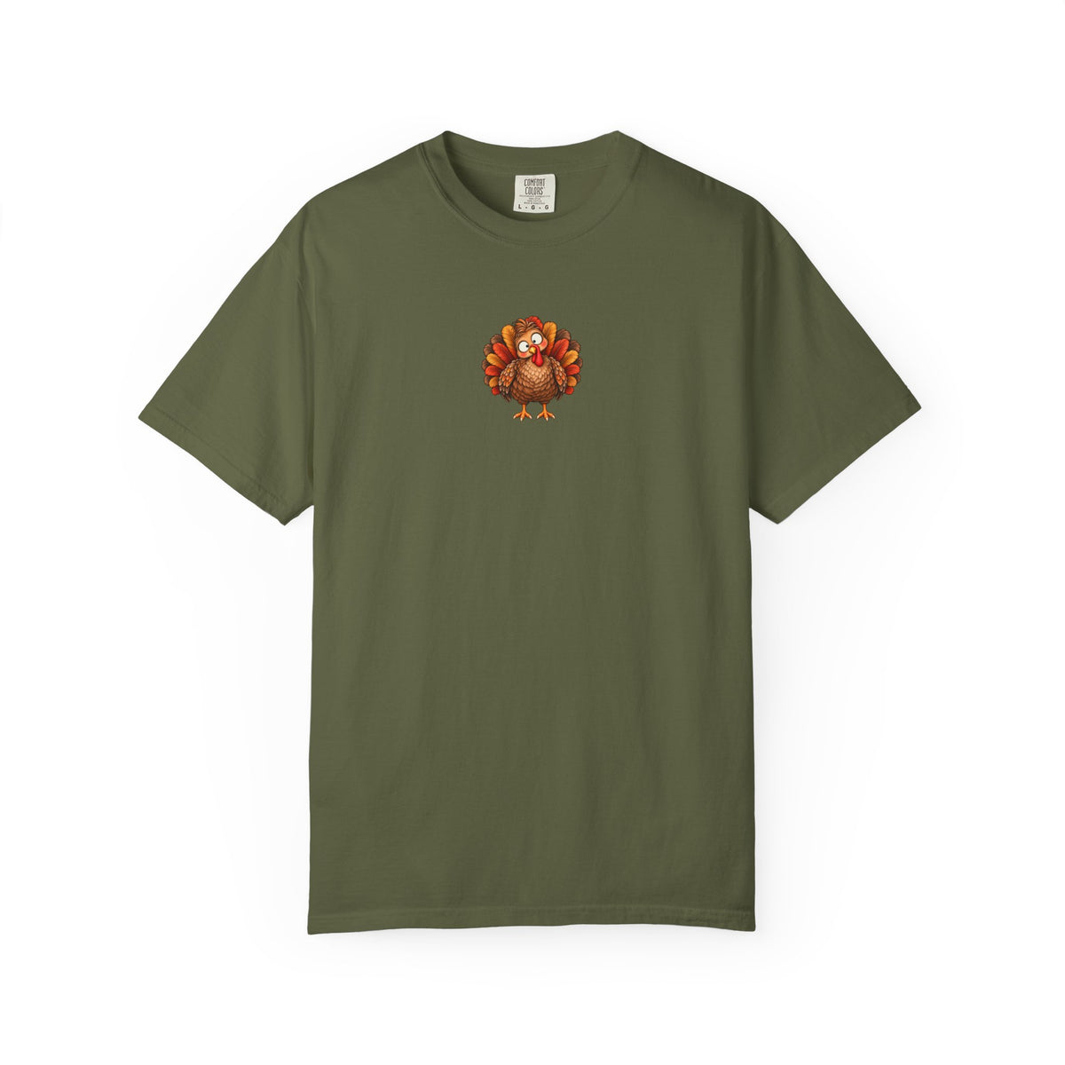Cute Turkey Thanksgiving Tee | Comfort Colors 1717