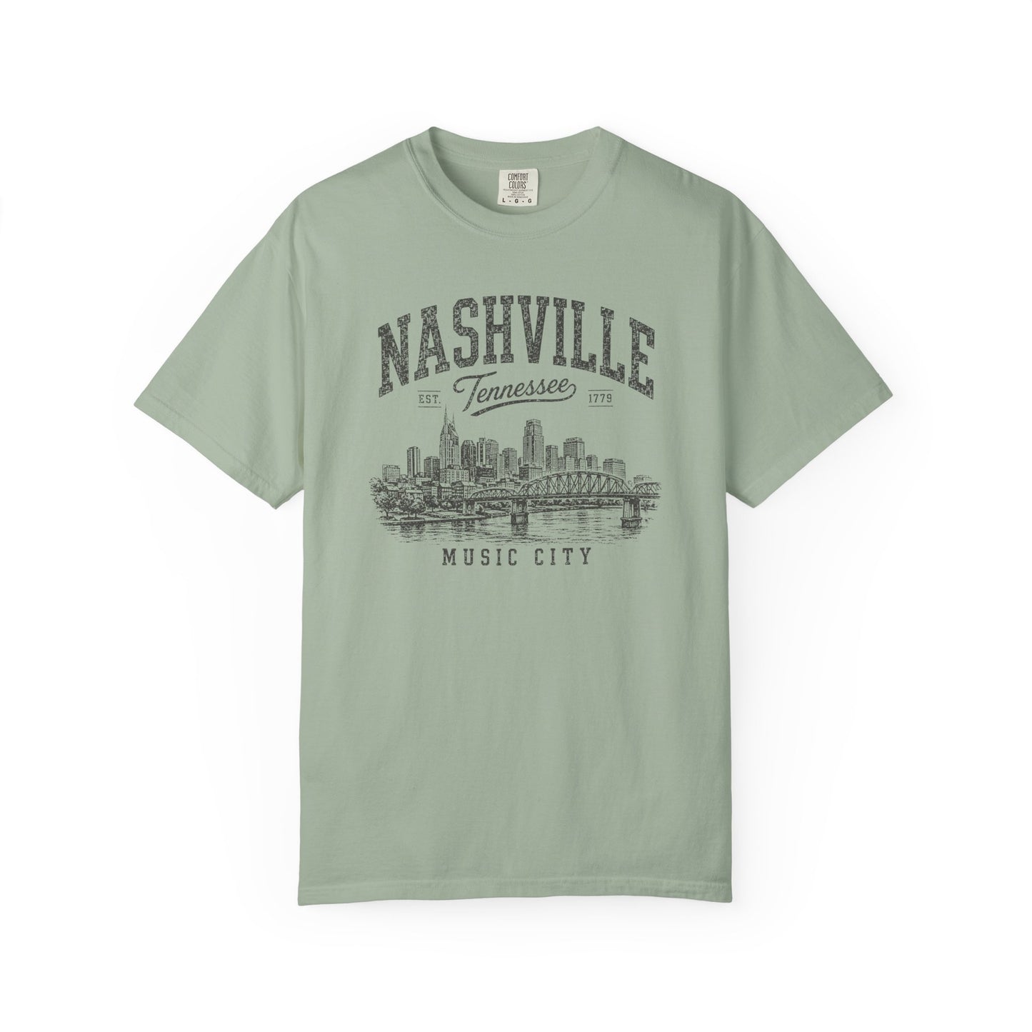 Nashville Tennessee Vintage Graphic T-Shirt | Music City Heritage Tee