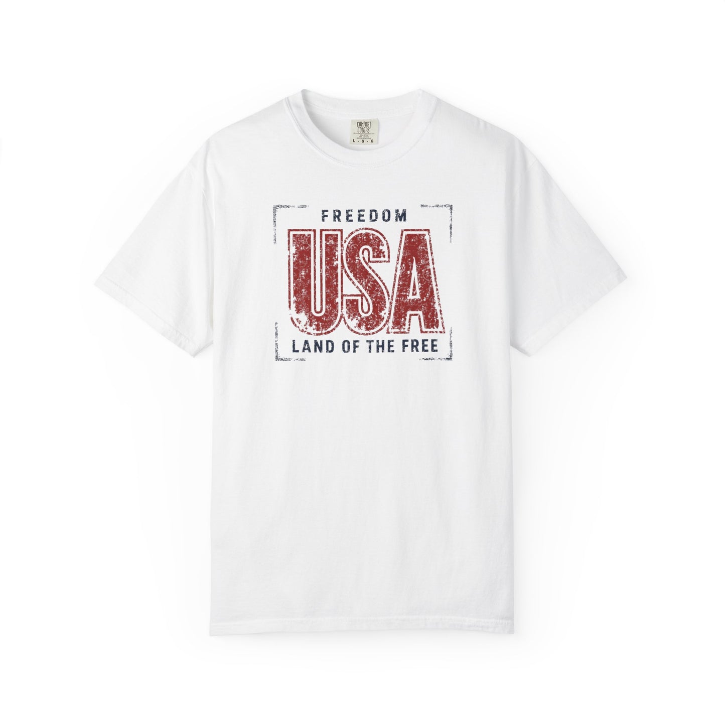 USA Freedom Land of the Free Vintage Patriotic T-Shirt
