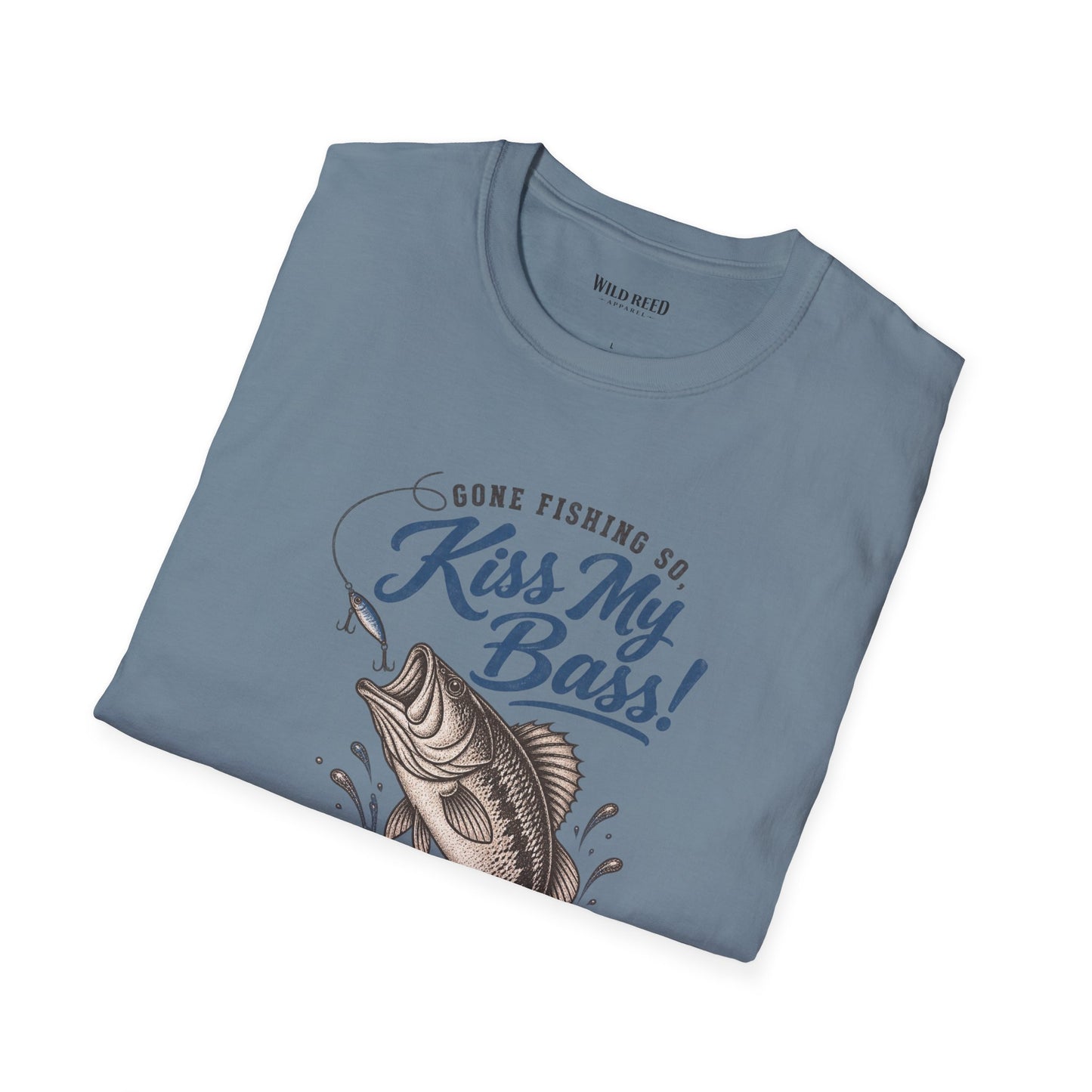 O’Fishally Retired Kiss My Bass Fishing Retirement T-Shirt