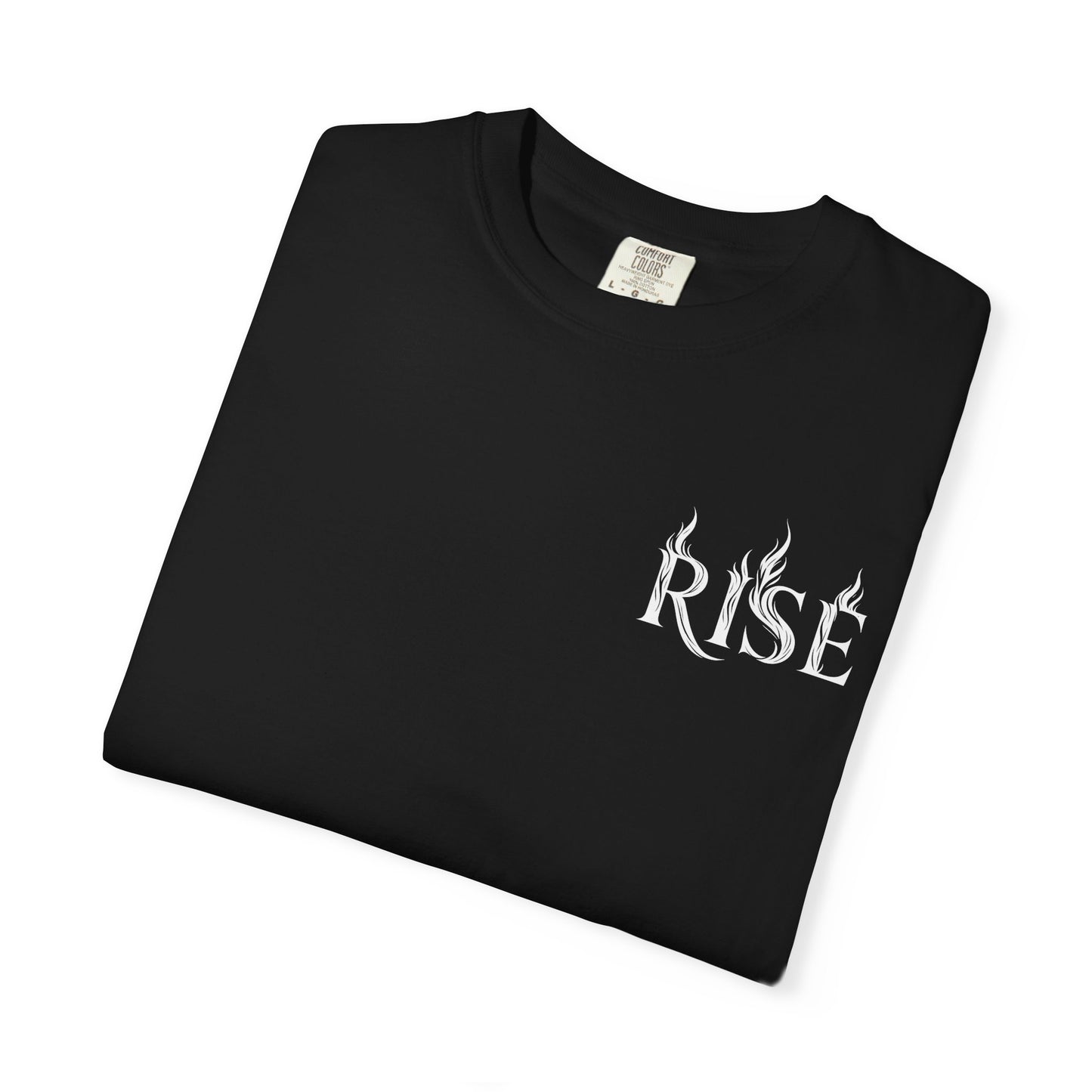 White RISE Phoenix Halo Graphic Tee • Vintage Washed Shirt • Streetwear Comfort Colors 1717 • Wild Reed