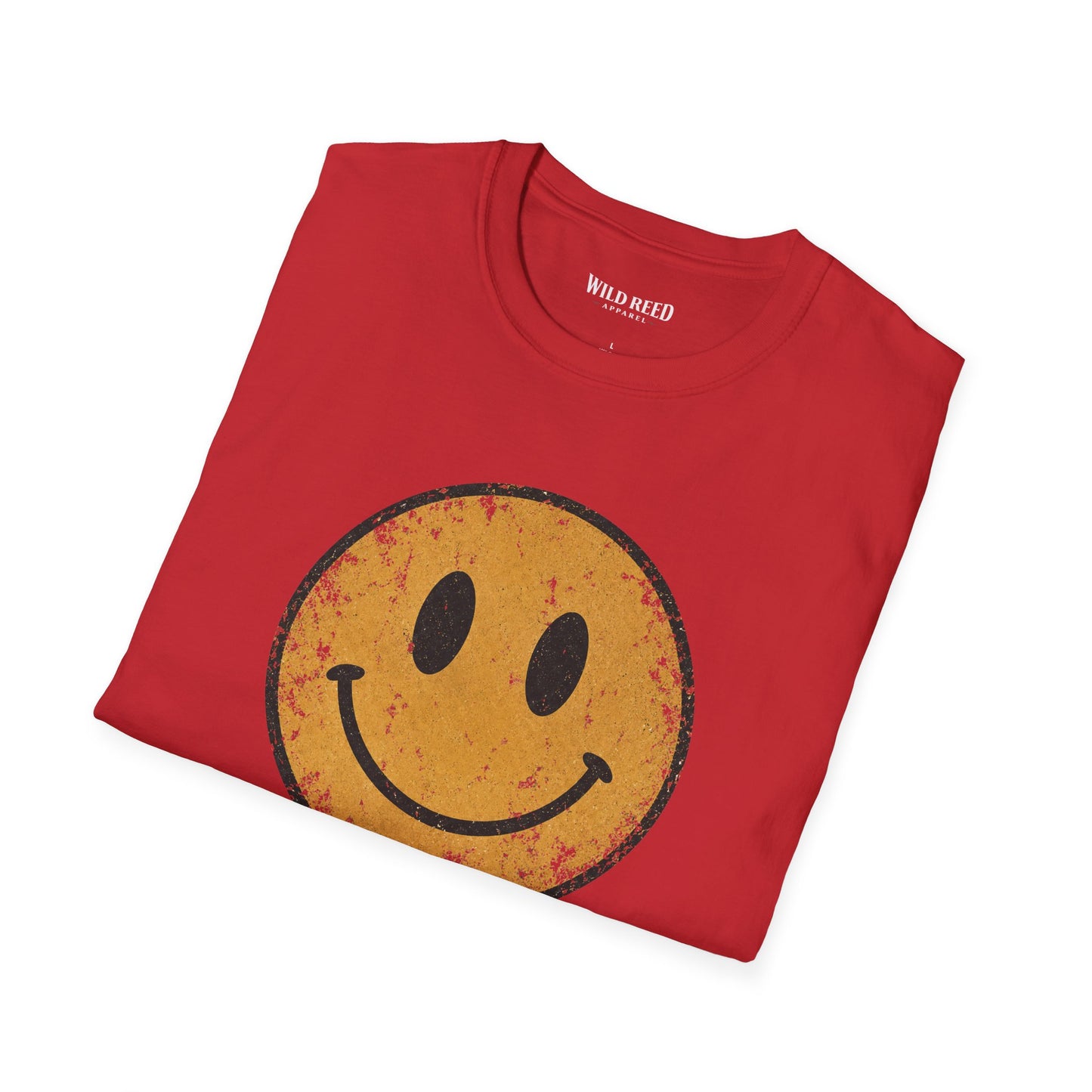Vintage Distressed Smiley Face Graphic Tee | Retro Happy Face Shirt | Western Boho Aesthetic T-Shirt