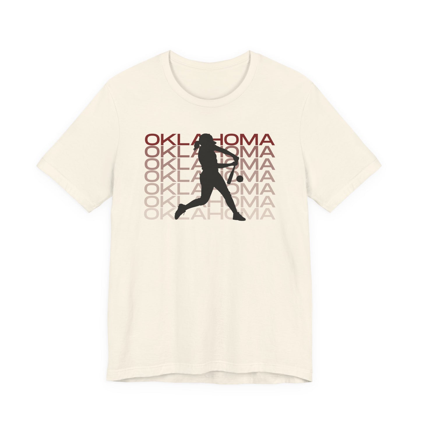 Oklahoma Softball Graphic Tee | Athletic Heather Bella Canvas Shirt | Softball Fan Tee | Game Day Shirt