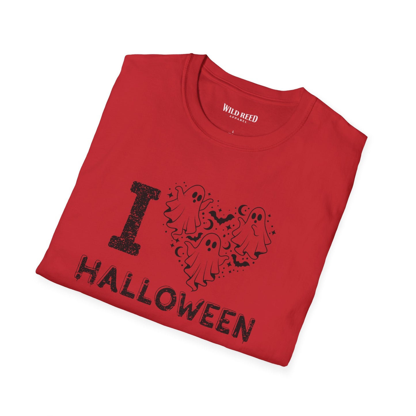I Love Halloween Ghost Heart T-Shirt