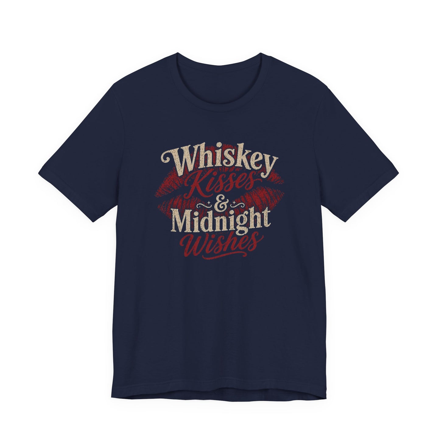 Whiskey Kisses & Midnight Wishes Vintage Graphic Tee