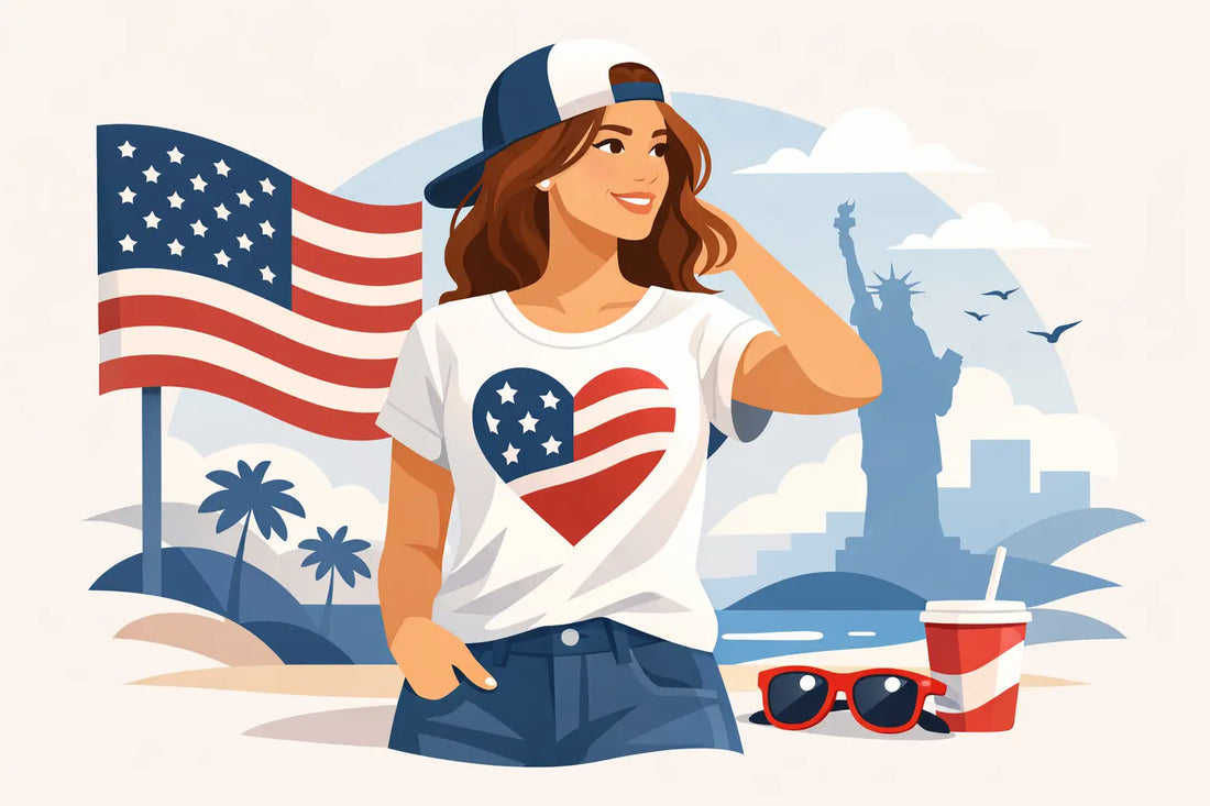 Patriotic Graphic Tees Women Actually Wear