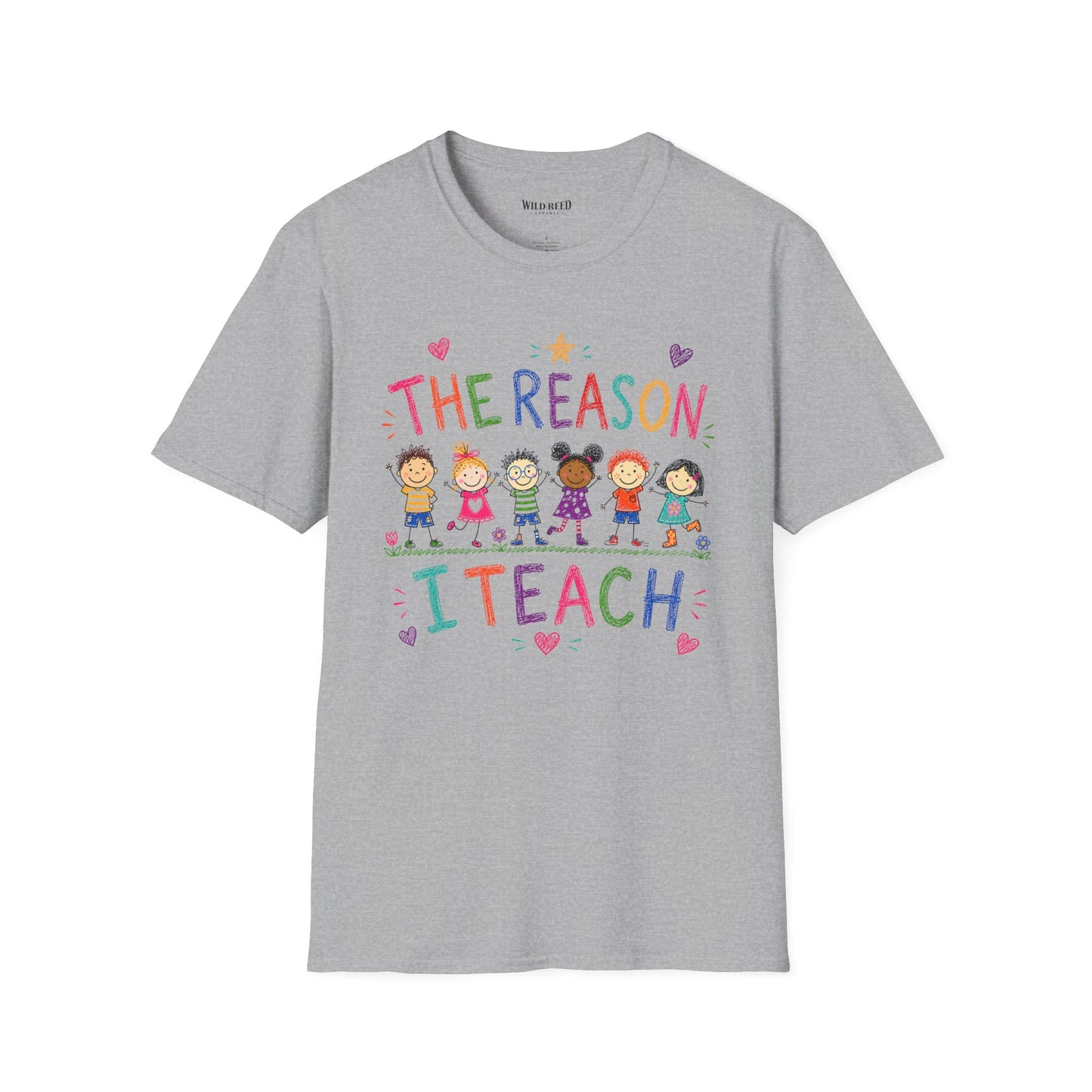 The Reason I Teach Shirt | Colorful Teacher Tee | Back to School Graphic T-Shirt