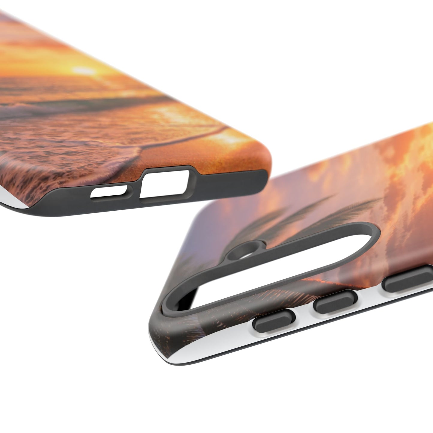 Golden Hour Beach Case — Tropical Palm Sunset Protective Case