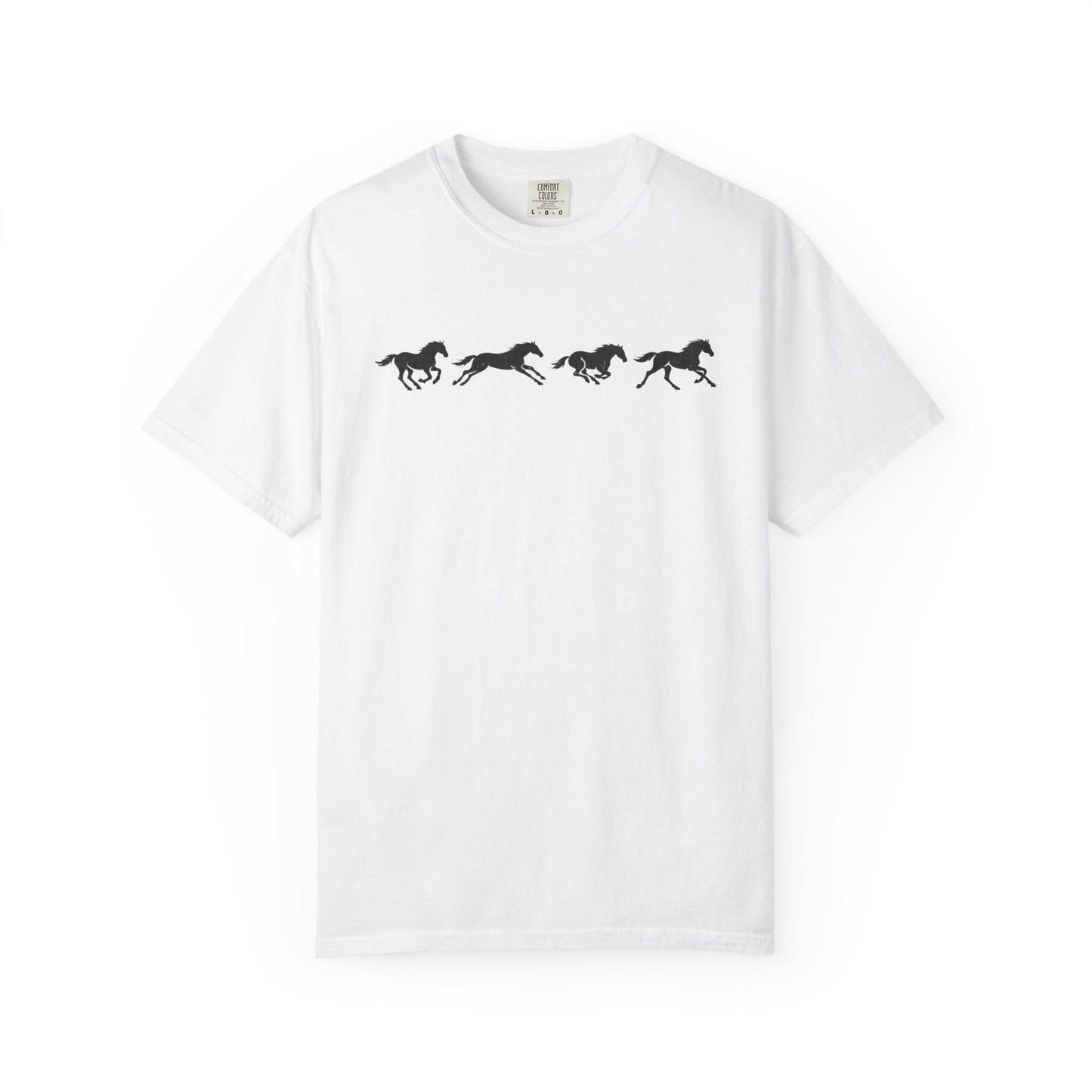 Running Horses Vintage Western Graphic Tee