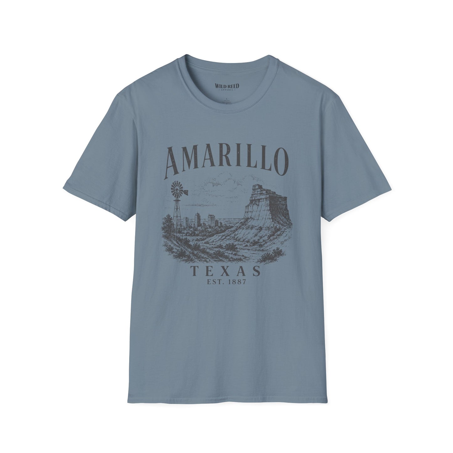 Amarillo Texas Vintage Palo Duro Canyon Graphic T-Shirt | Gildan 64000 Unisex Tee