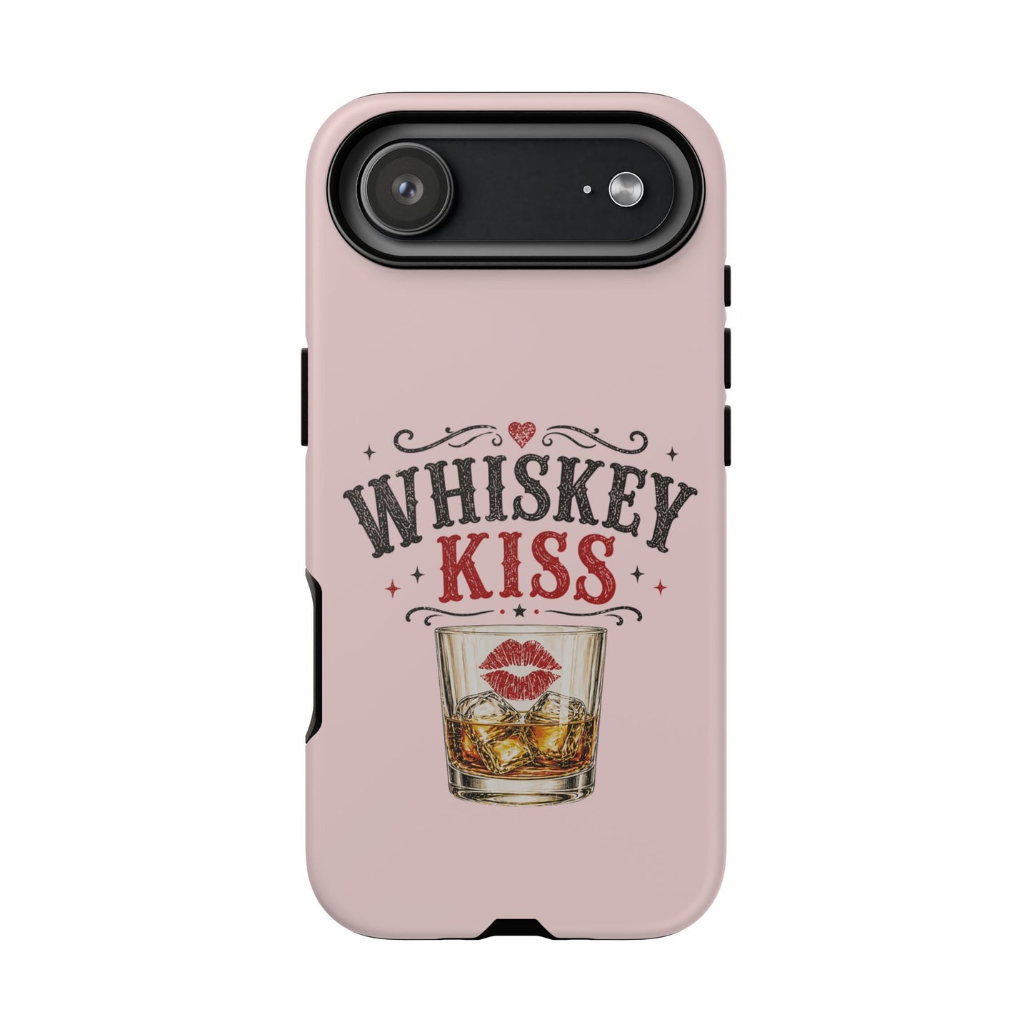 Whiskey Kiss Phone Case, Western Cowgirl Phone Case, Country Girl iPhone & Samsung Case, Cute Whiskey Lover Gift, Matte or Glossy