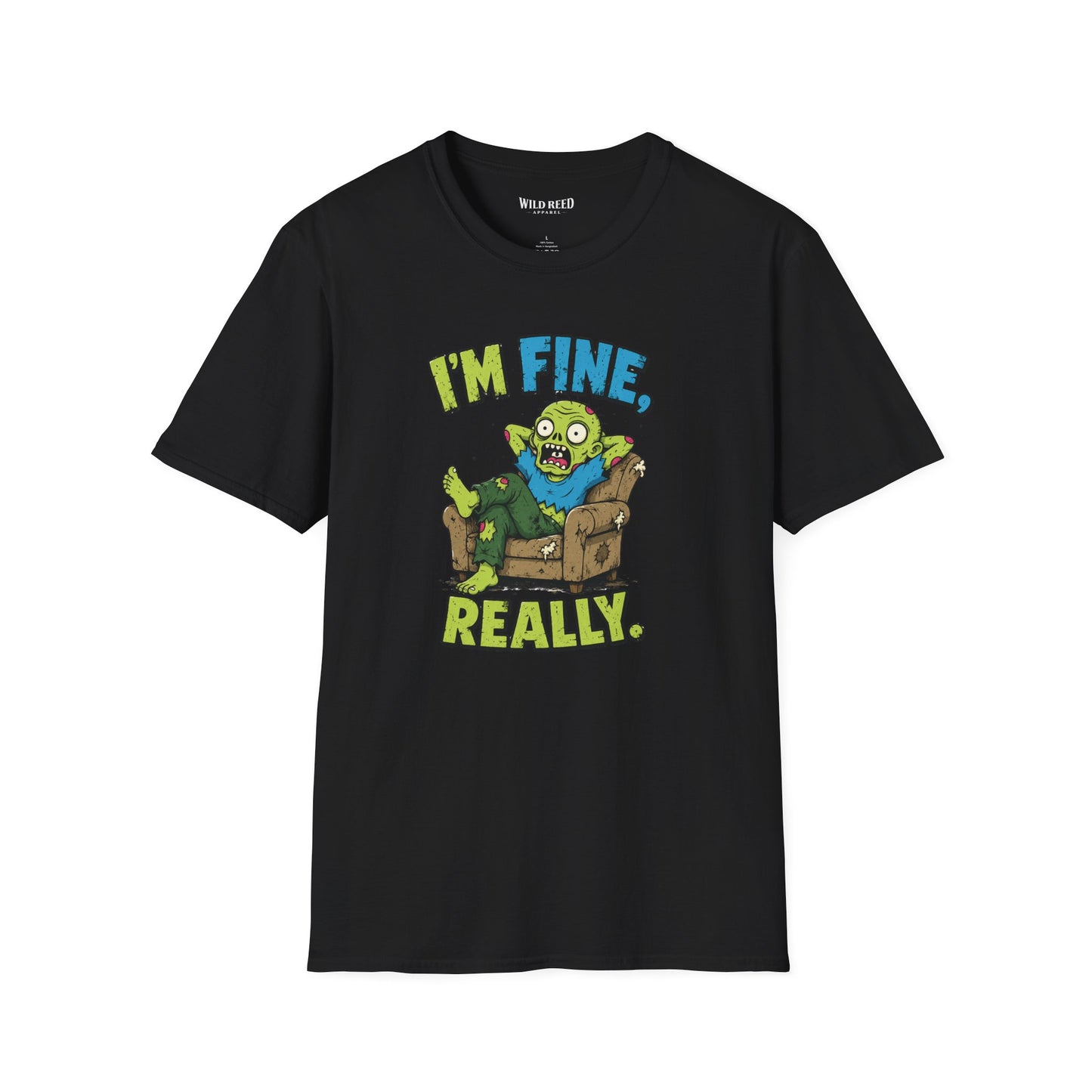 I’m Fine Really Funny Zombie Graphic Tee