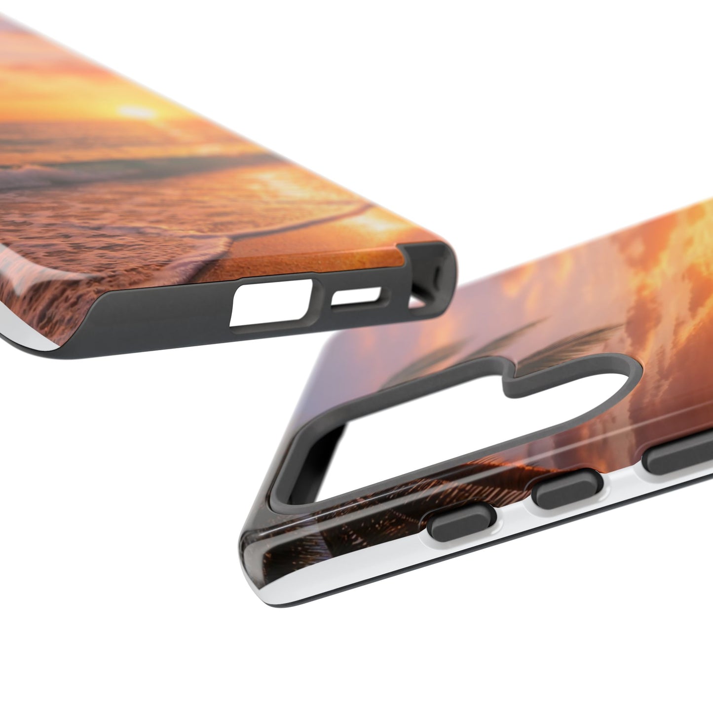 Golden Hour Beach Case — Tropical Palm Sunset Protective Case