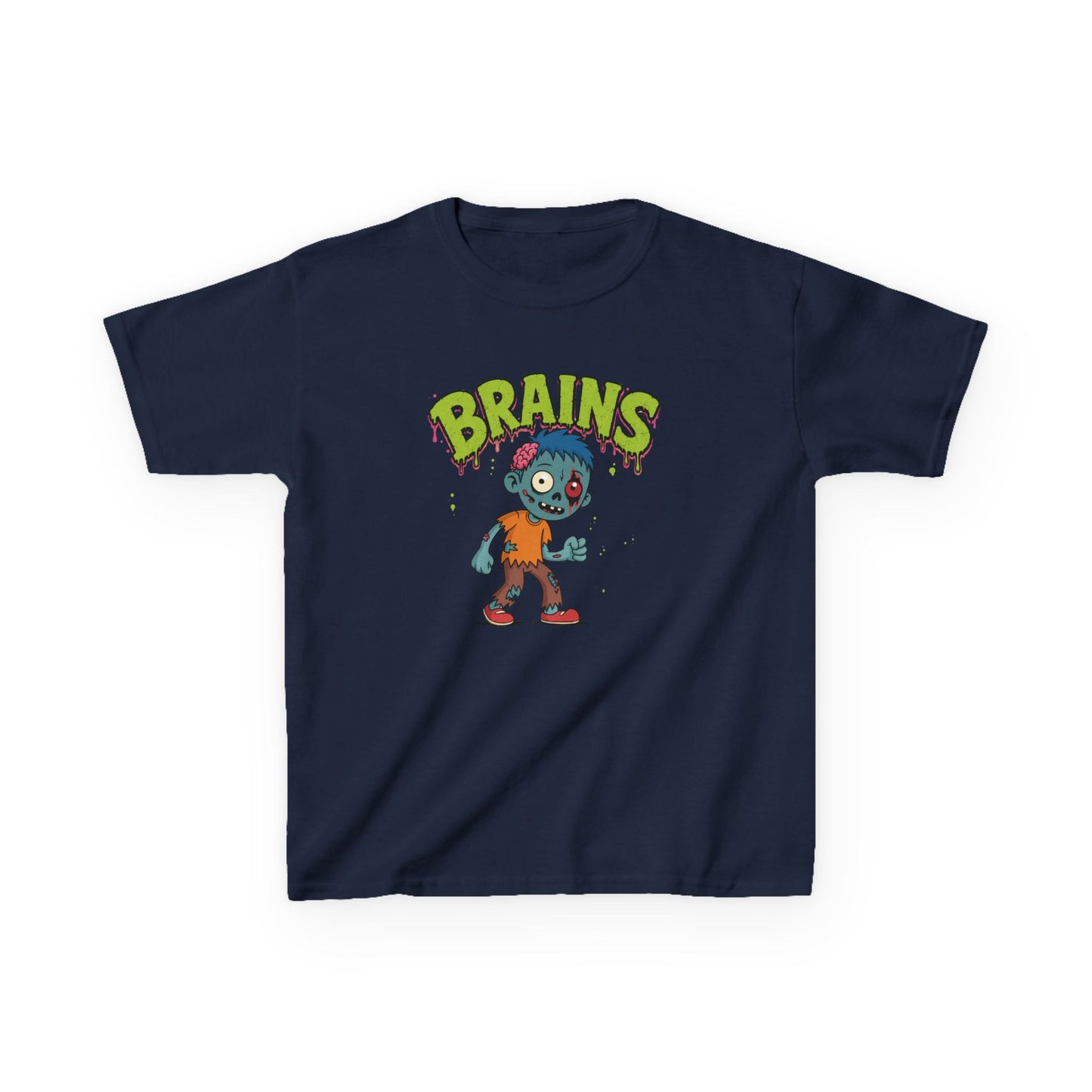 Brains Zombie Kids Halloween T-Shirt