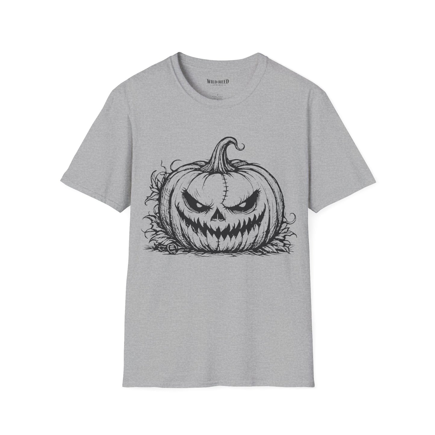 Vintage Sinister Jack O'Lantern Halloween Graphic T-Shirt | Spooky Pumpkin Tee