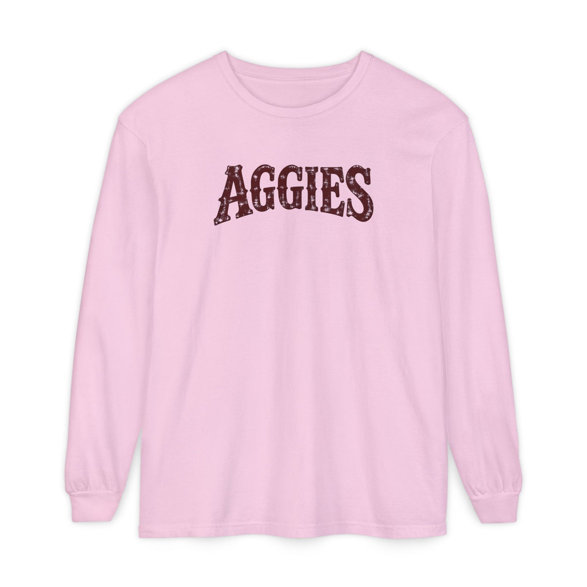 Aggies Vintage Collegiate Long Sleeve Tee | Comfort Colors 6014