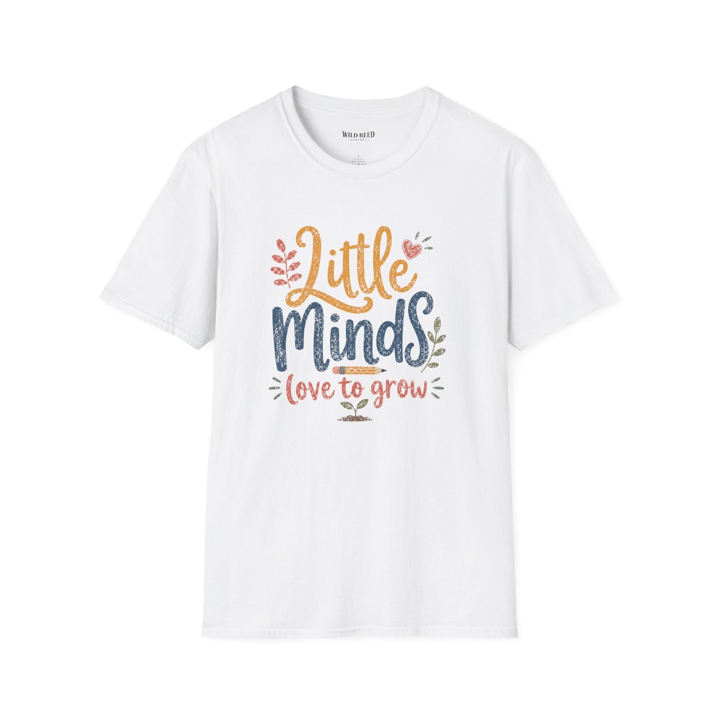 Little Minds Love to Grow Teacher Shirt | Preschool Teacher Tee | Back to School Graphic T-Shirt