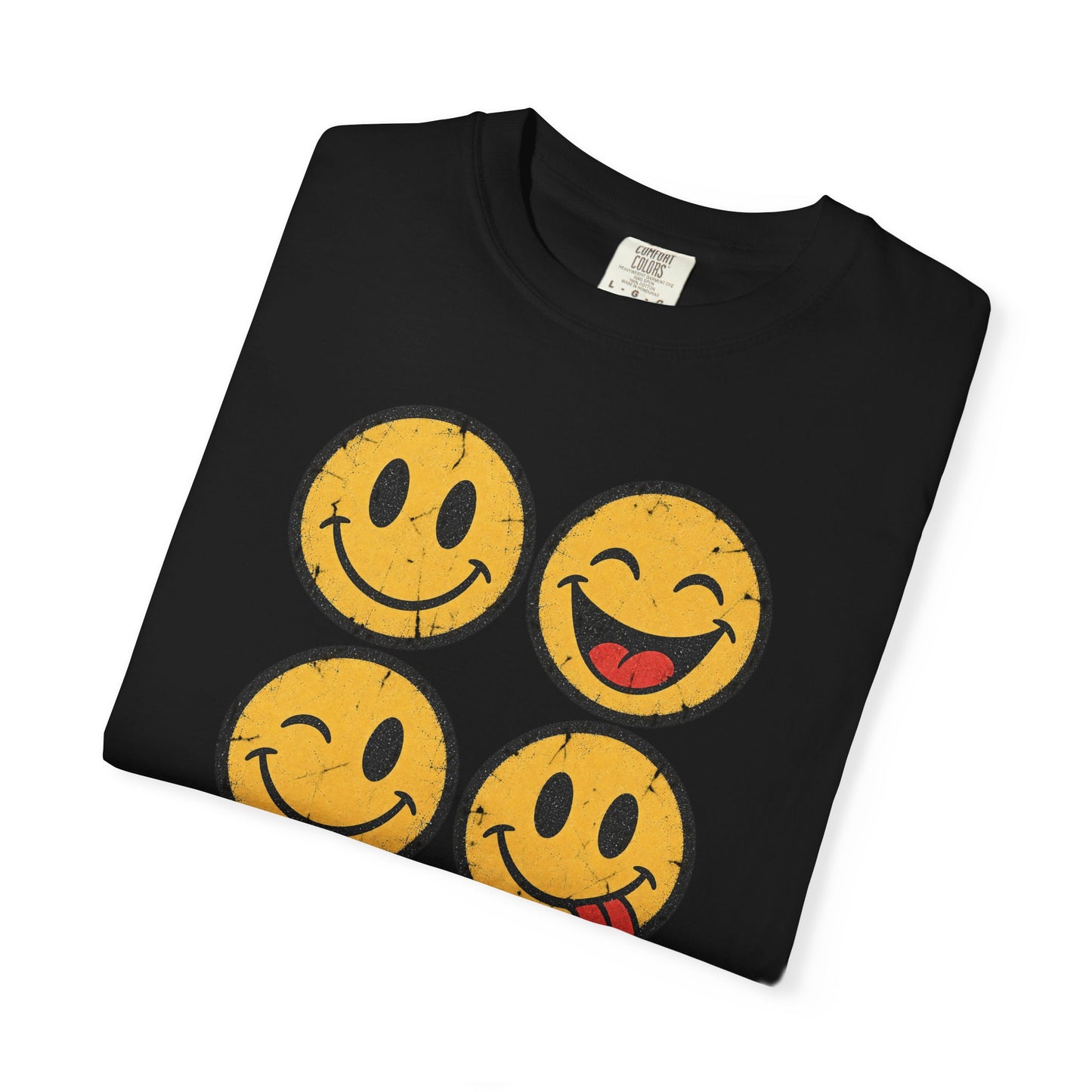 Vintage Happy Faces Graphic Tee