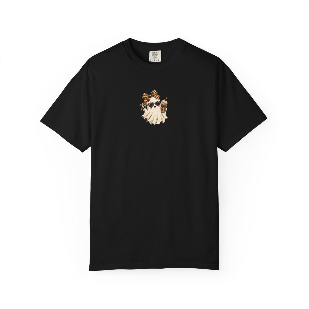 Leopard Ghost Halloween Comfort Colors Tee