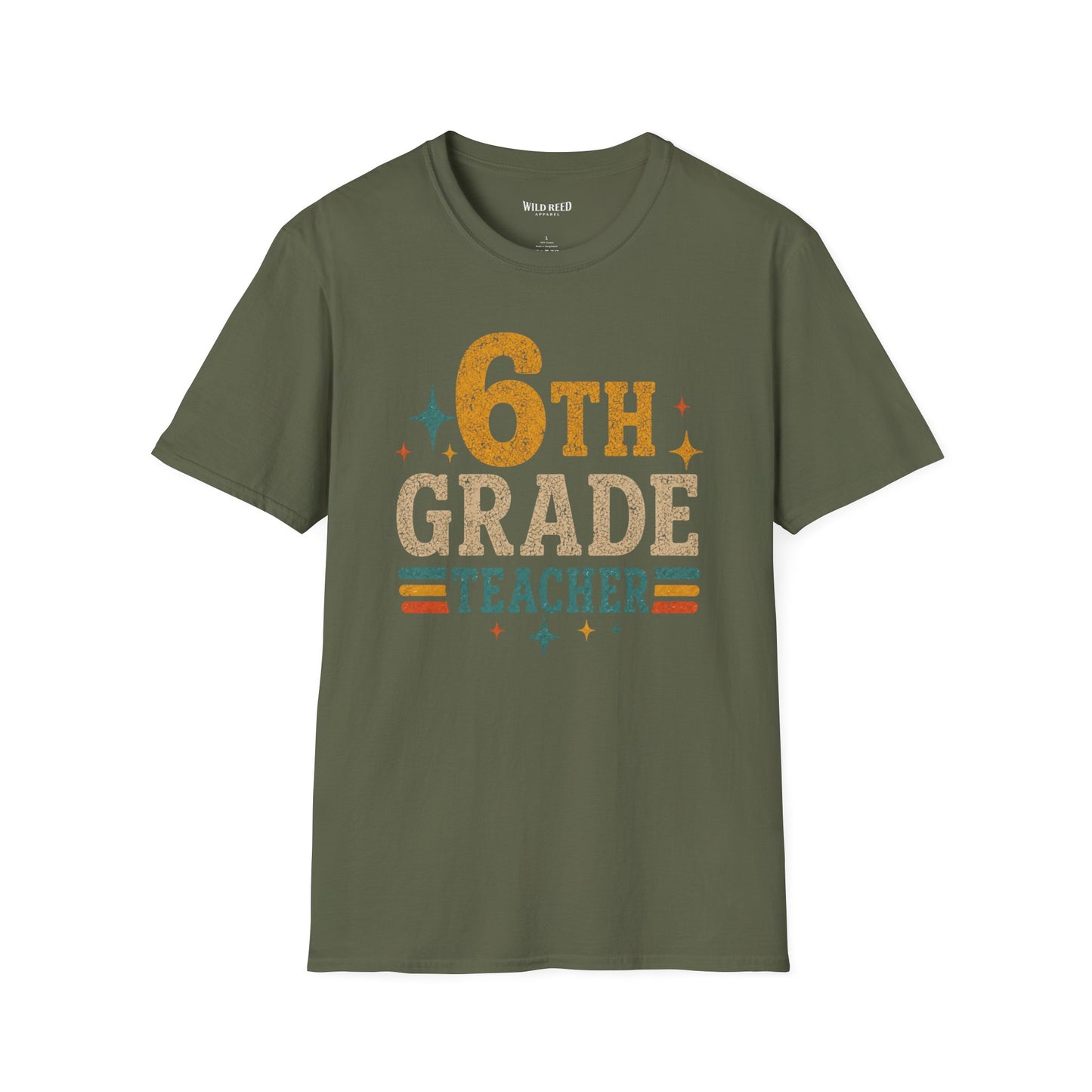 6th Grade Teacher Shirt, Retro Teacher Tee, Sixth Grade Shirt, Back to School Shirt, Teacher Gift, Classroom Shirt, Educator Tee