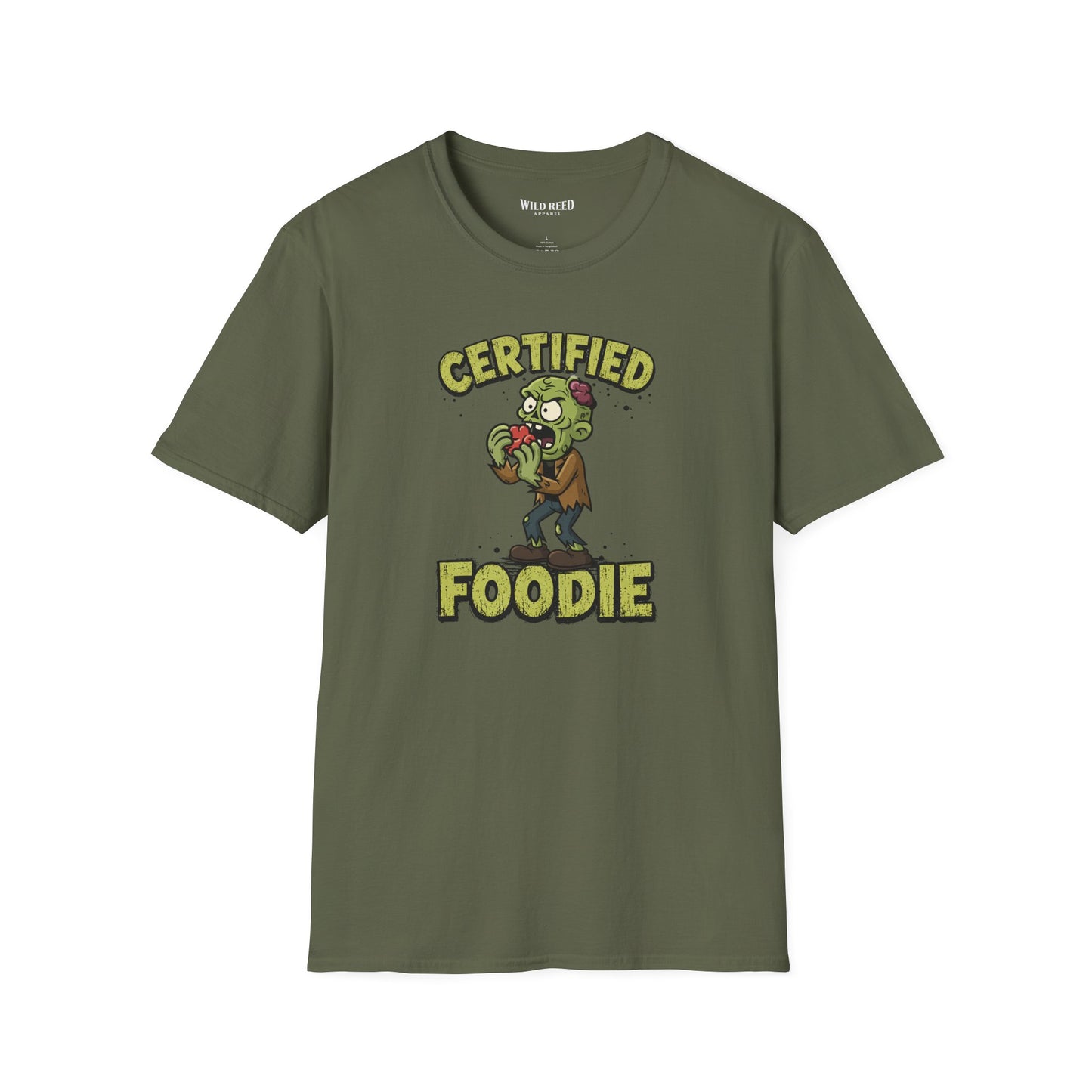 Certified Foodie Funny Zombie Graphic Tee