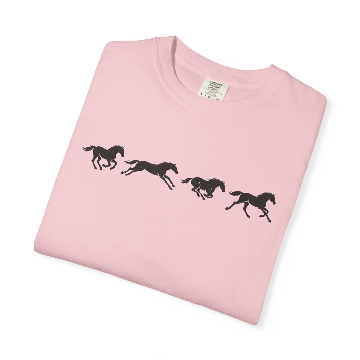 Running Horses Vintage Western Graphic Tee