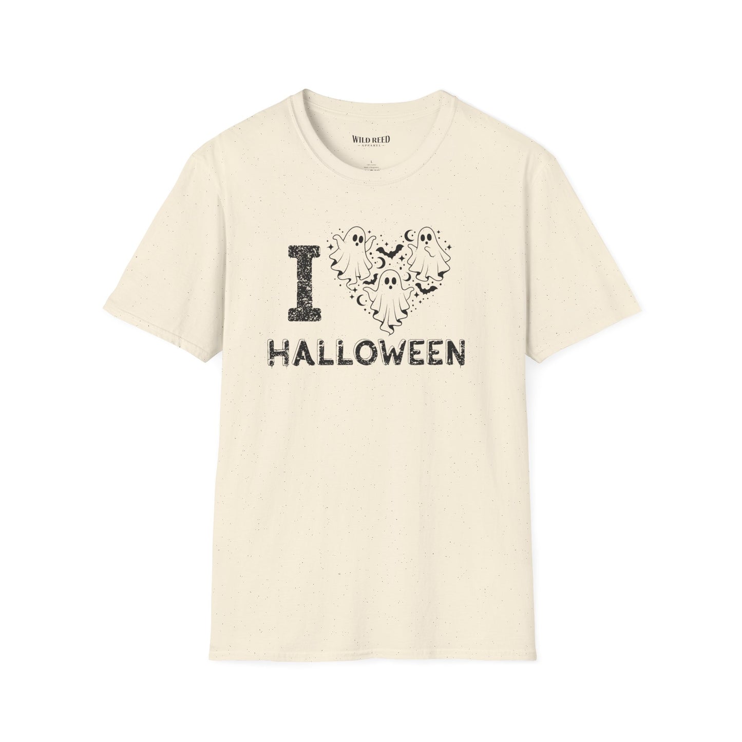 I Love Halloween Ghost Heart T-Shirt