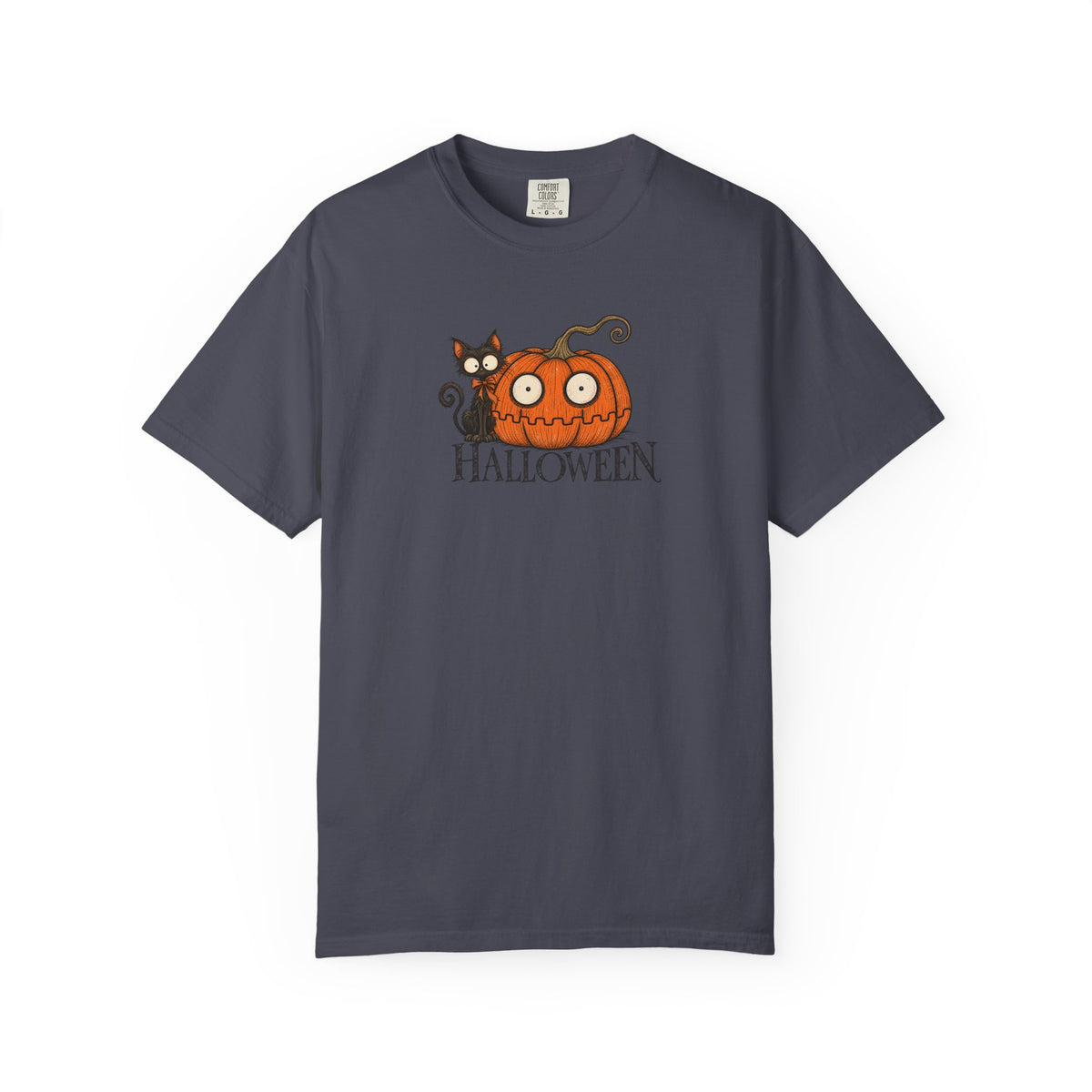 Vintage Halloween Pumpkin Graphic Tee | Comfort Colors 1717 Fall Shirt