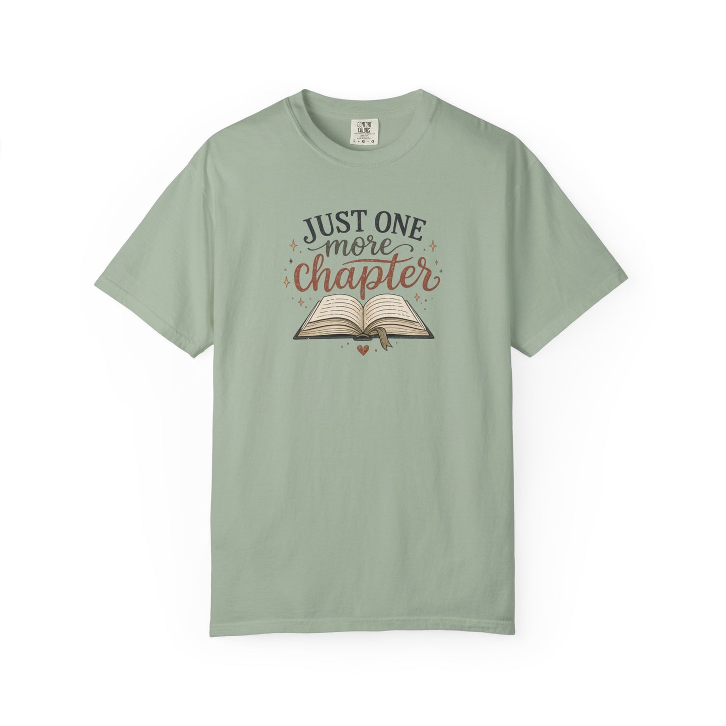 Just One More Chapter Shirt, Book Lover T-Shirt, Reader Graphic Tee, Cozy Reading Shirt, Bibliophile Gift, Bookish Tee