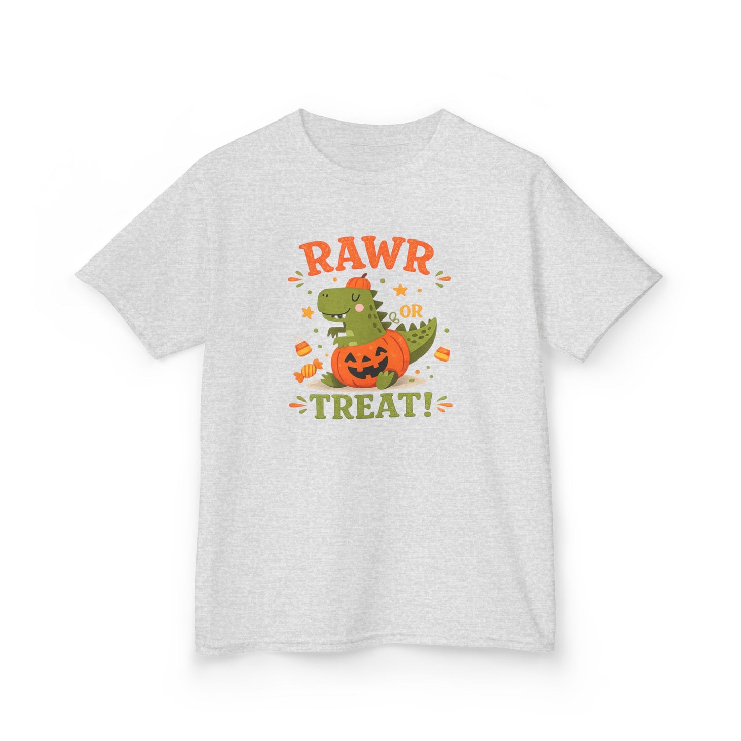 Rawr or Treat Dinosaur Kids Youth Halloween T-Shirt