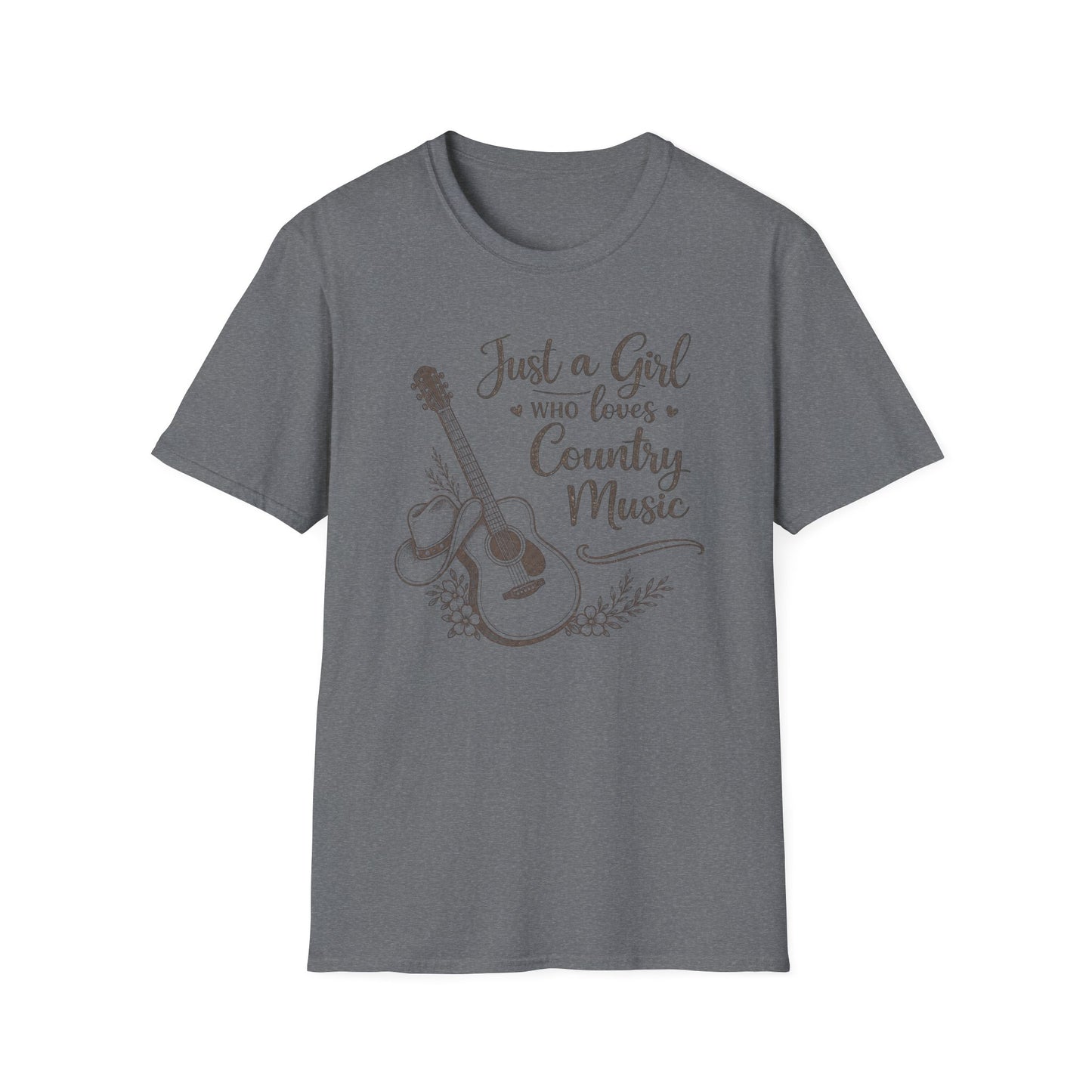 Wild Reed Apparel Just a Girl Who Loves Country Music Graphic Tee | Country Music Festival Shirt