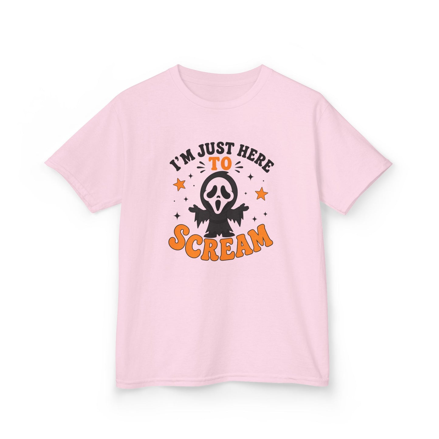 I'm Just Here to Scream Kids Shirt