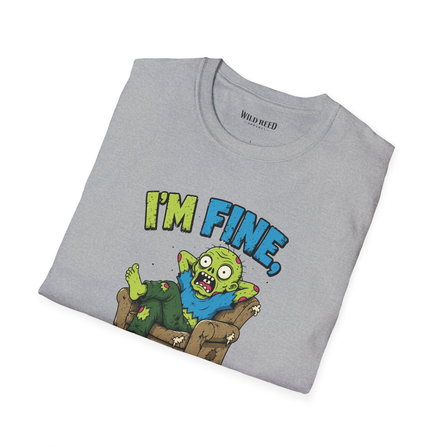 I’m Fine Really Funny Zombie Graphic Tee