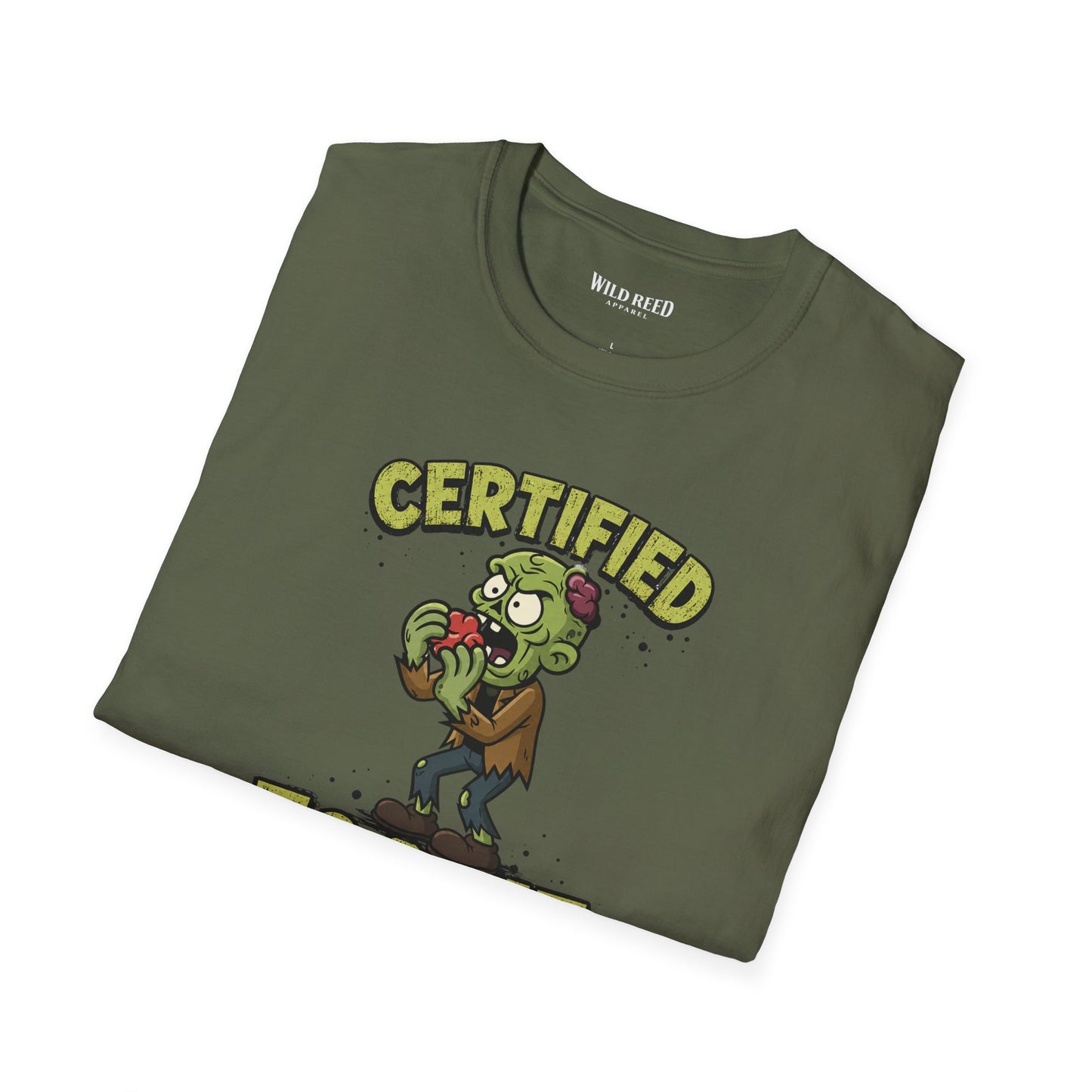 Certified Foodie Funny Zombie Graphic Tee