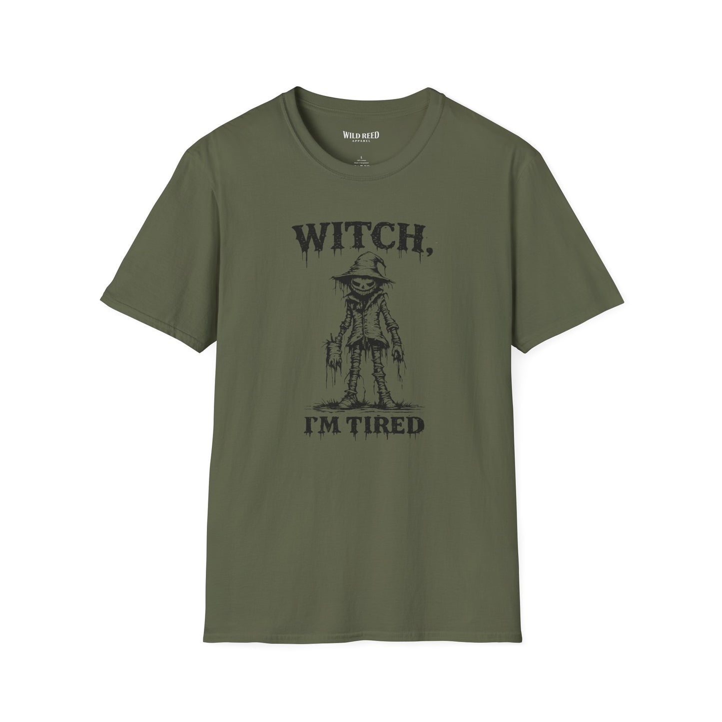 Witch, I’m Tired Scarecrow Halloween T-Shirt