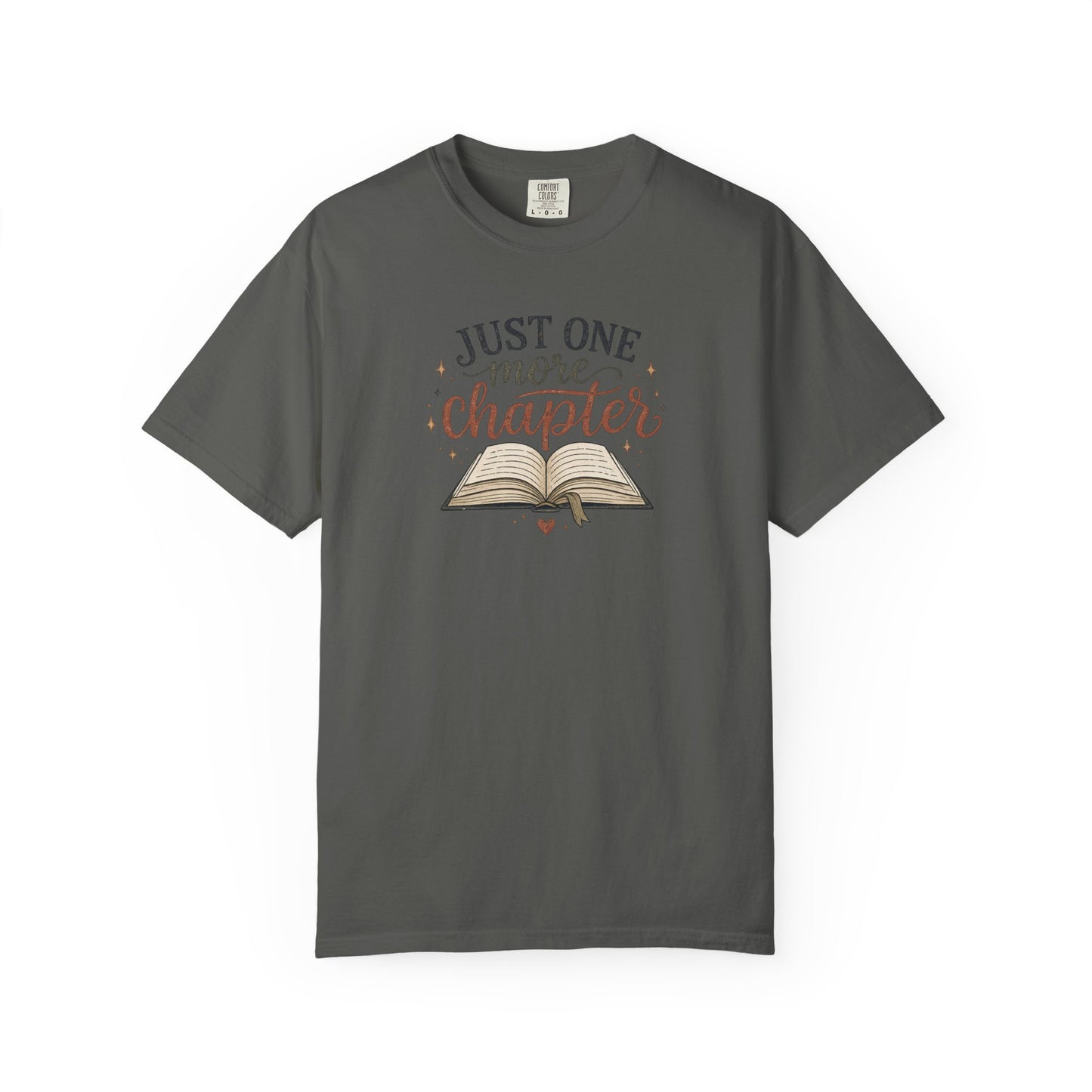 Just One More Chapter Shirt, Book Lover T-Shirt, Reader Graphic Tee, Cozy Reading Shirt, Bibliophile Gift, Bookish Tee