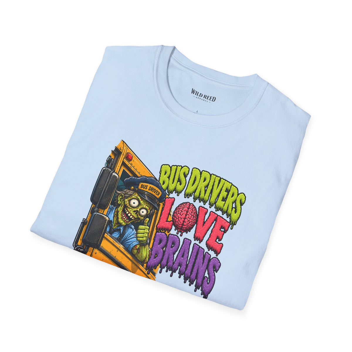 Bus Drivers Love Brains Shirt | Funny Halloween Bus Driver Tee