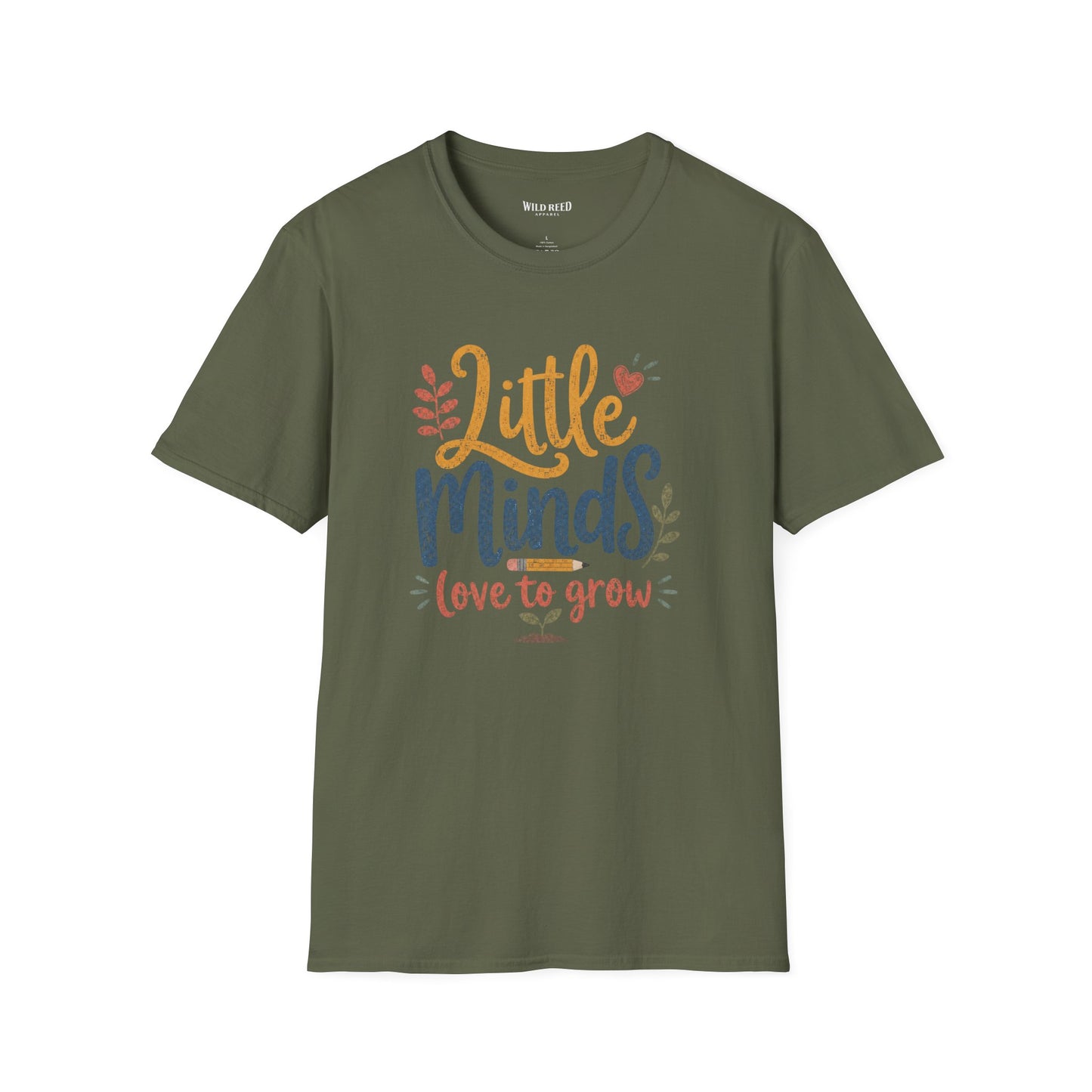 Little Minds Love to Grow Teacher Shirt | Preschool Teacher Tee | Back to School Graphic T-Shirt
