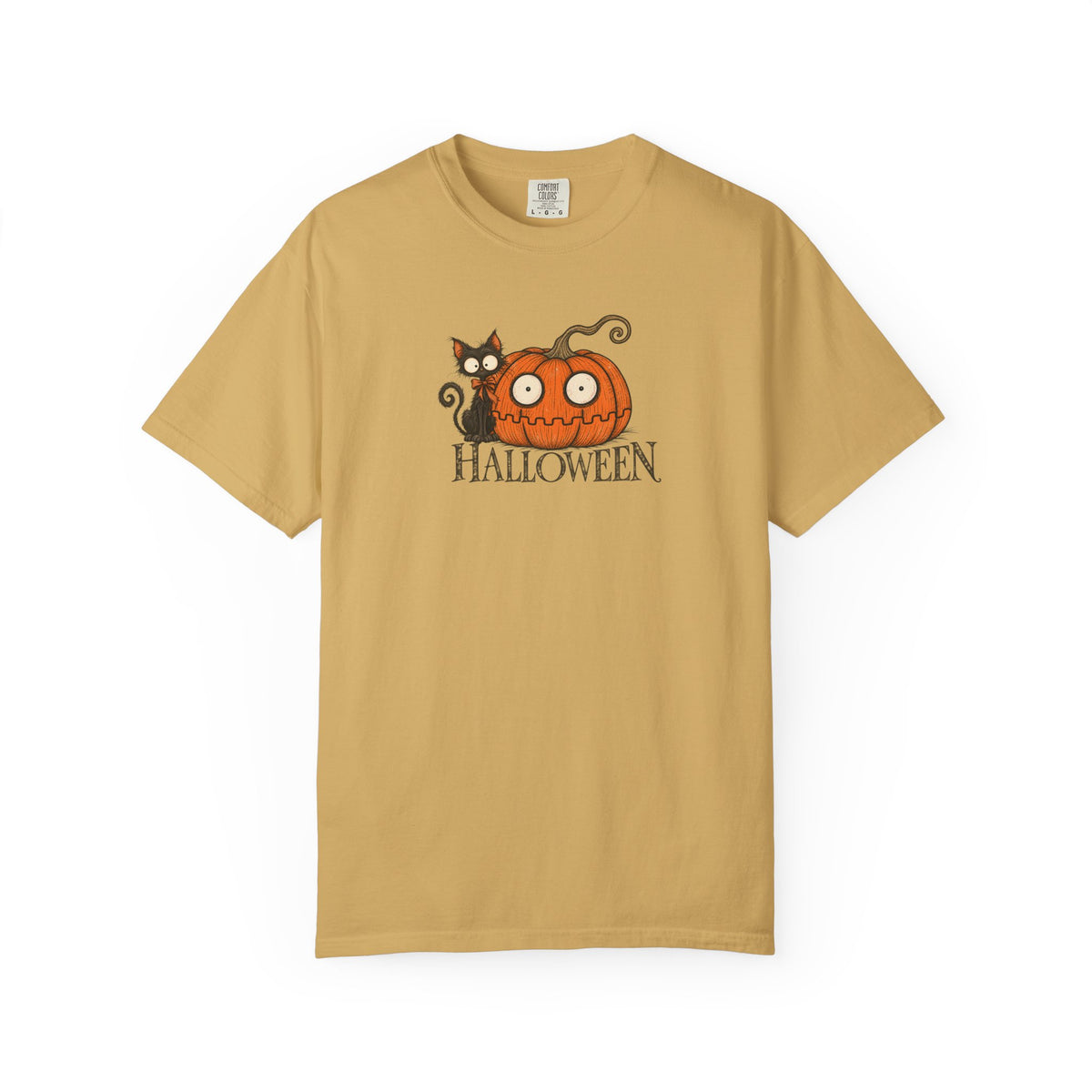 Vintage Halloween Pumpkin Graphic Tee | Comfort Colors 1717 Fall Shirt