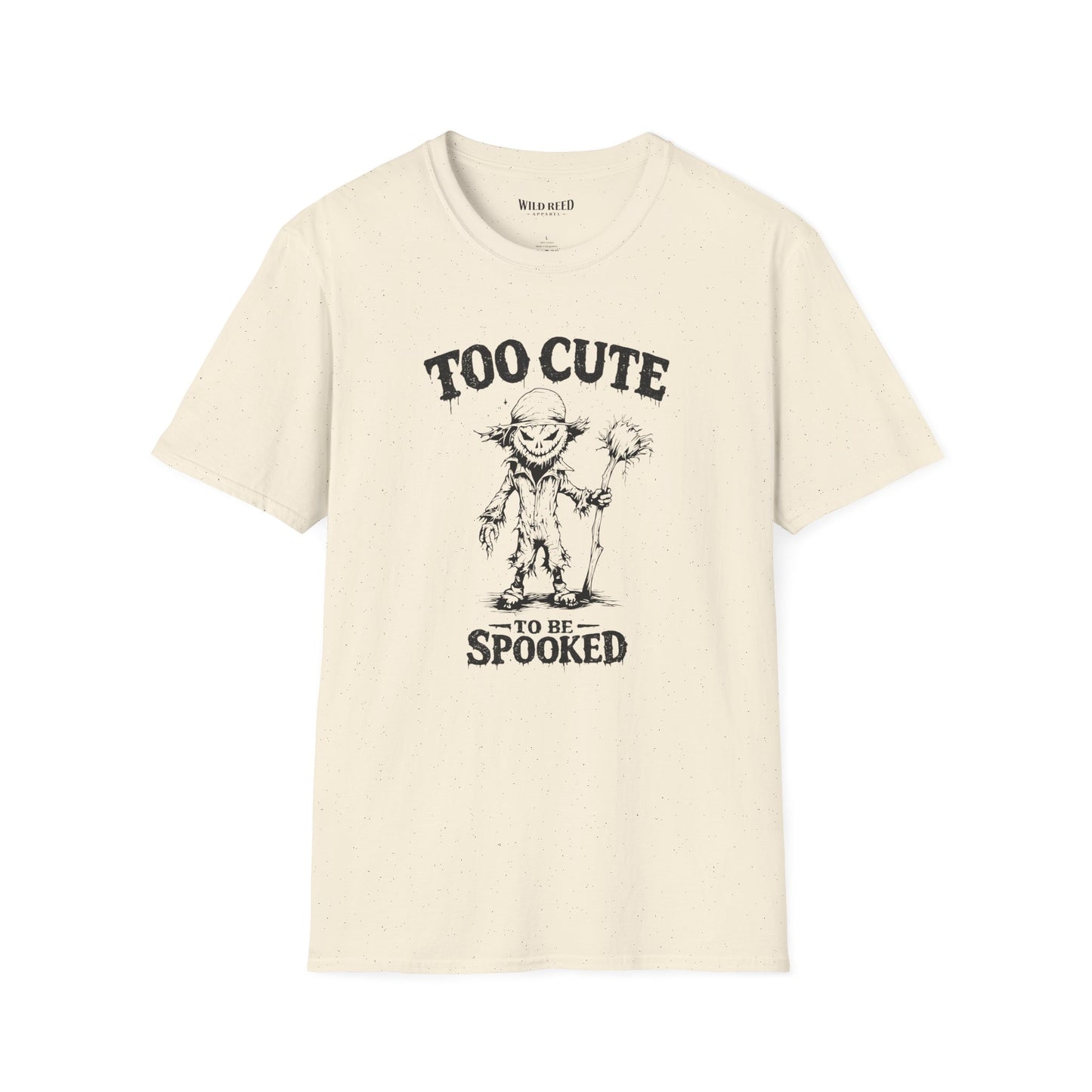 Too Cute to Be Spooked Scarecrow Halloween T-Shirt