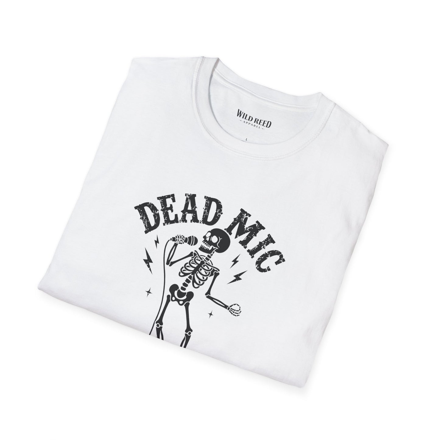 Dead Mic Society Skeleton Halloween T-Shirt