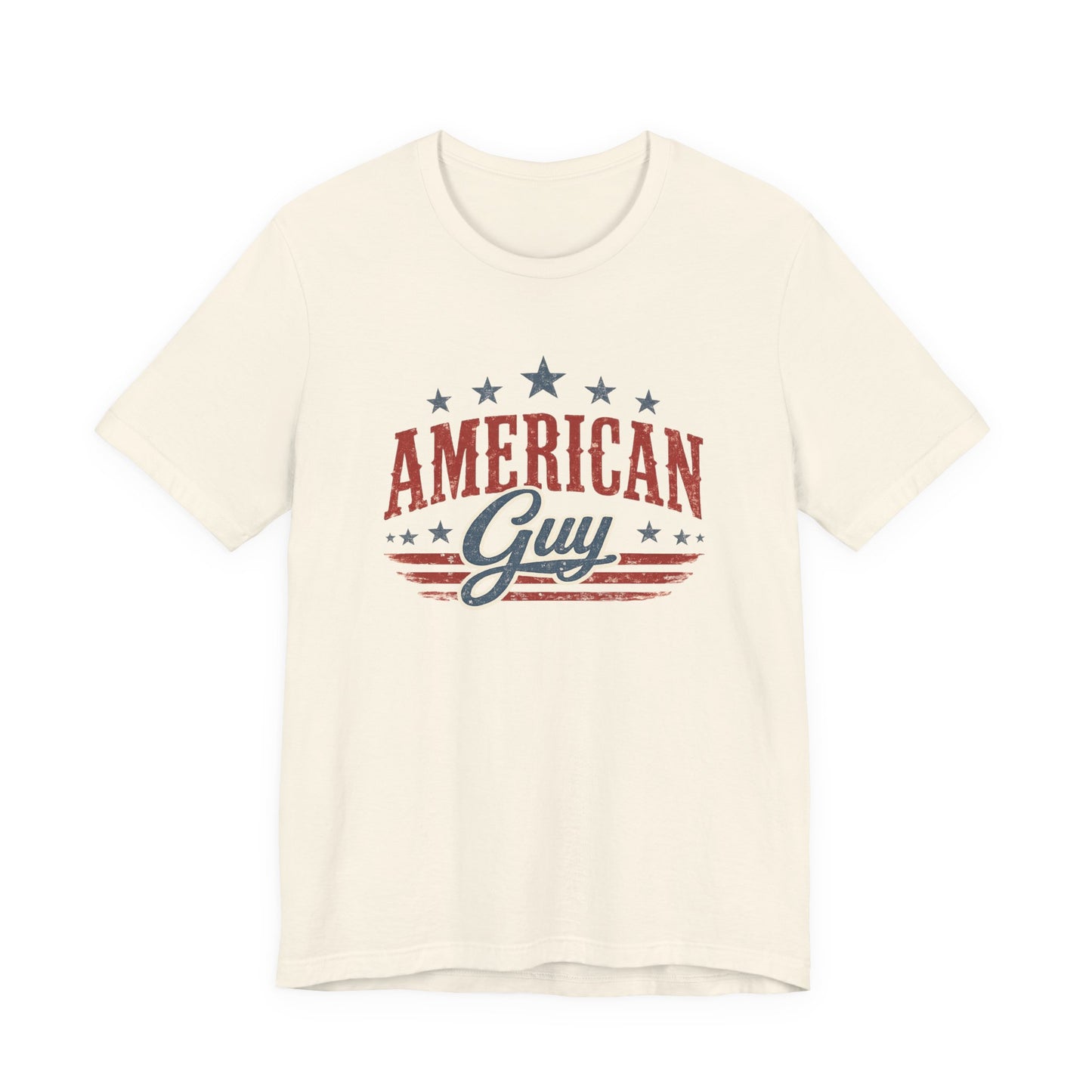 American Guy Graphic Tee • Patriotic Shirt • Vintage Americana T Shirt • Bella Canvas 3001 • 4th of July Shirt • Country Style Men’s Tee