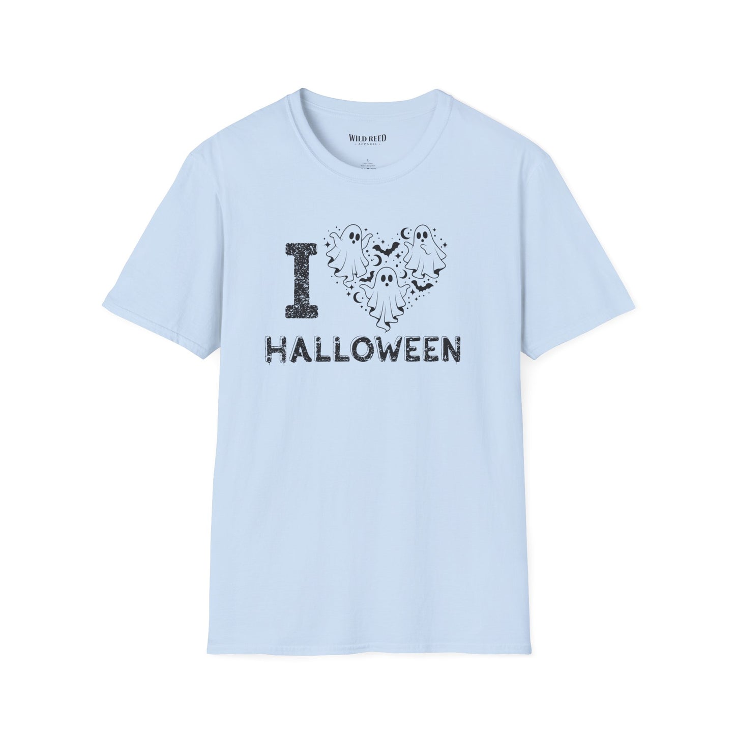 I Love Halloween Ghost Heart T-Shirt
