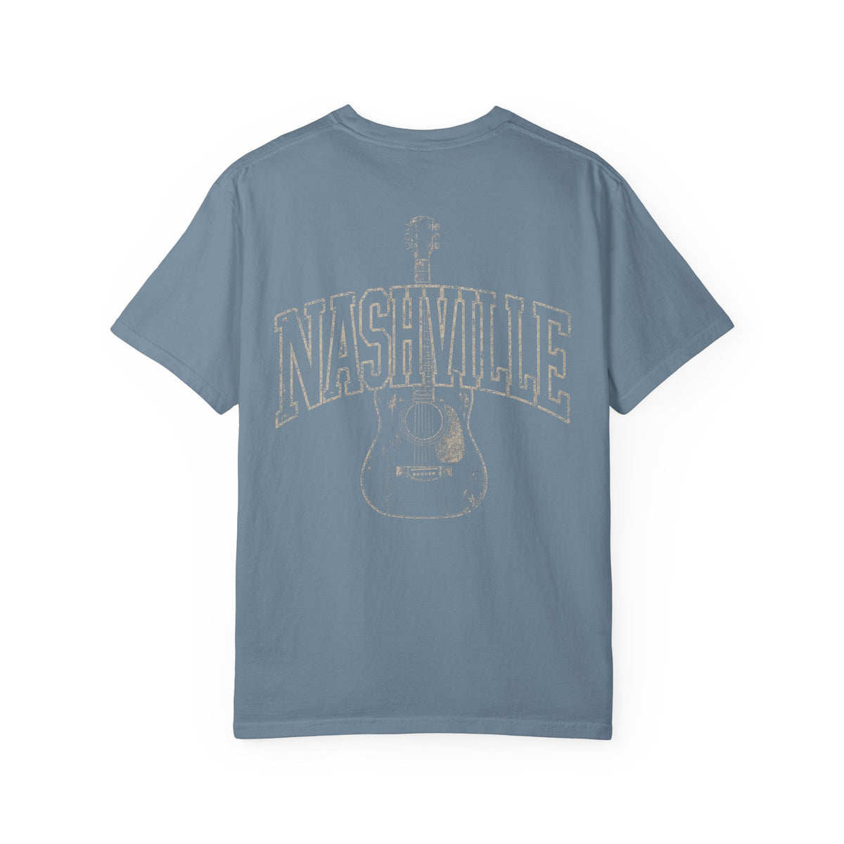 Nashville Guitar Graphic Tee | Vintage Country Music Shirt | Front & Back Print